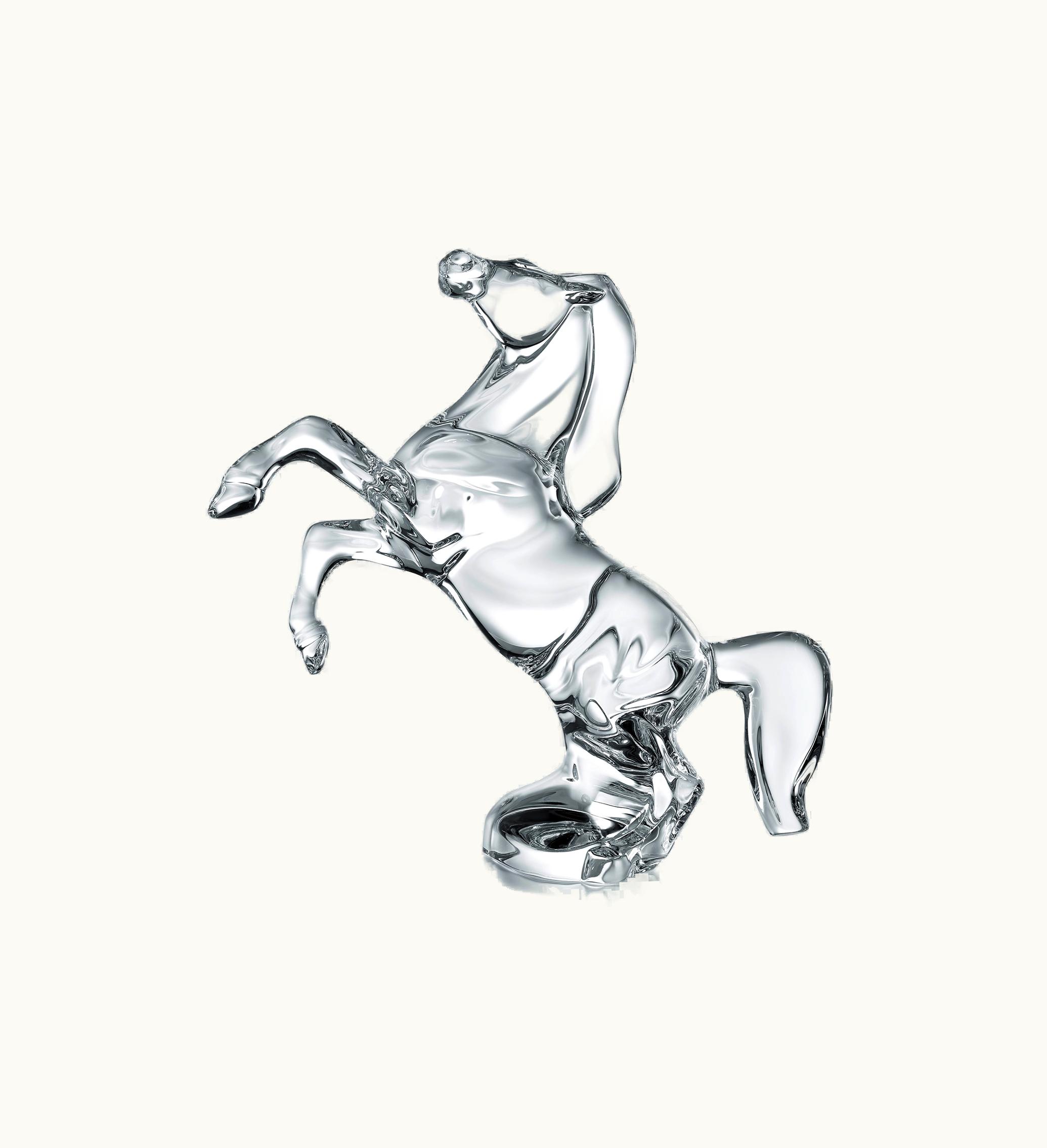 Baccarat Baccarat Rearing Horse Sculpture