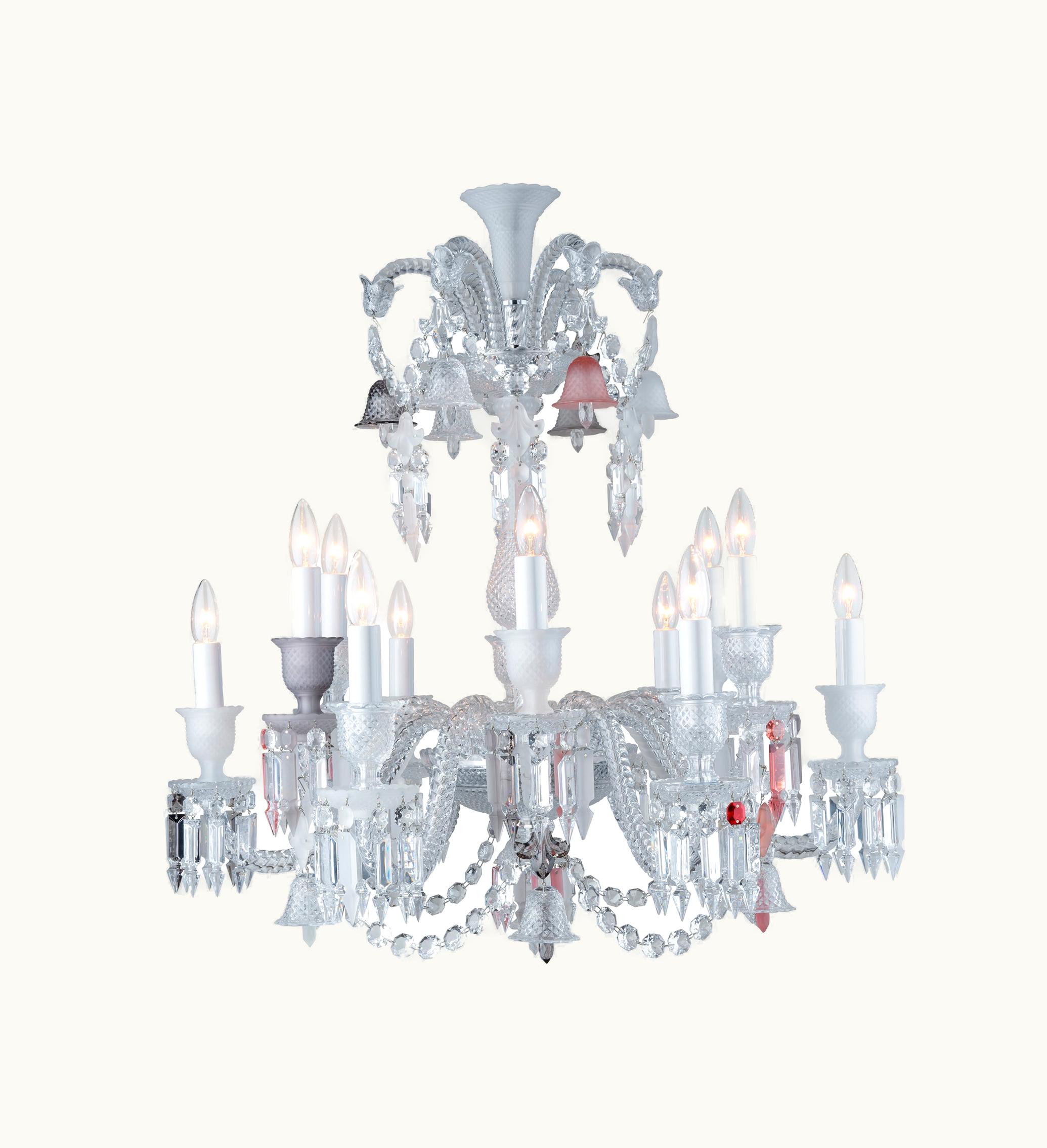 Baccarat Baccarat Zénith Flou, Je Te Vois Flou Chandelier (12l)