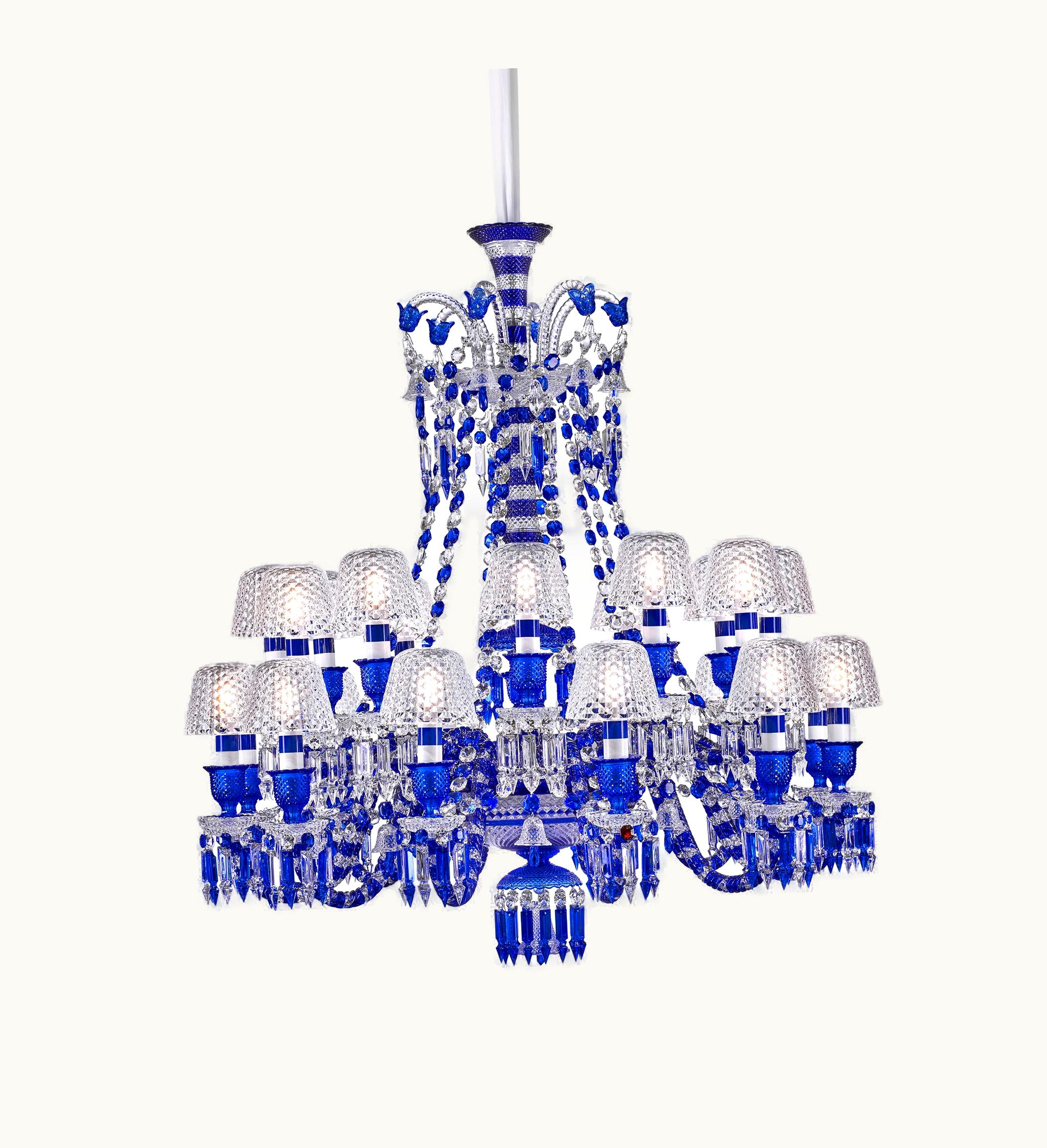 Baccarat Baccarat Zénith Faunacrystopolis Chandelier Blue (24l)