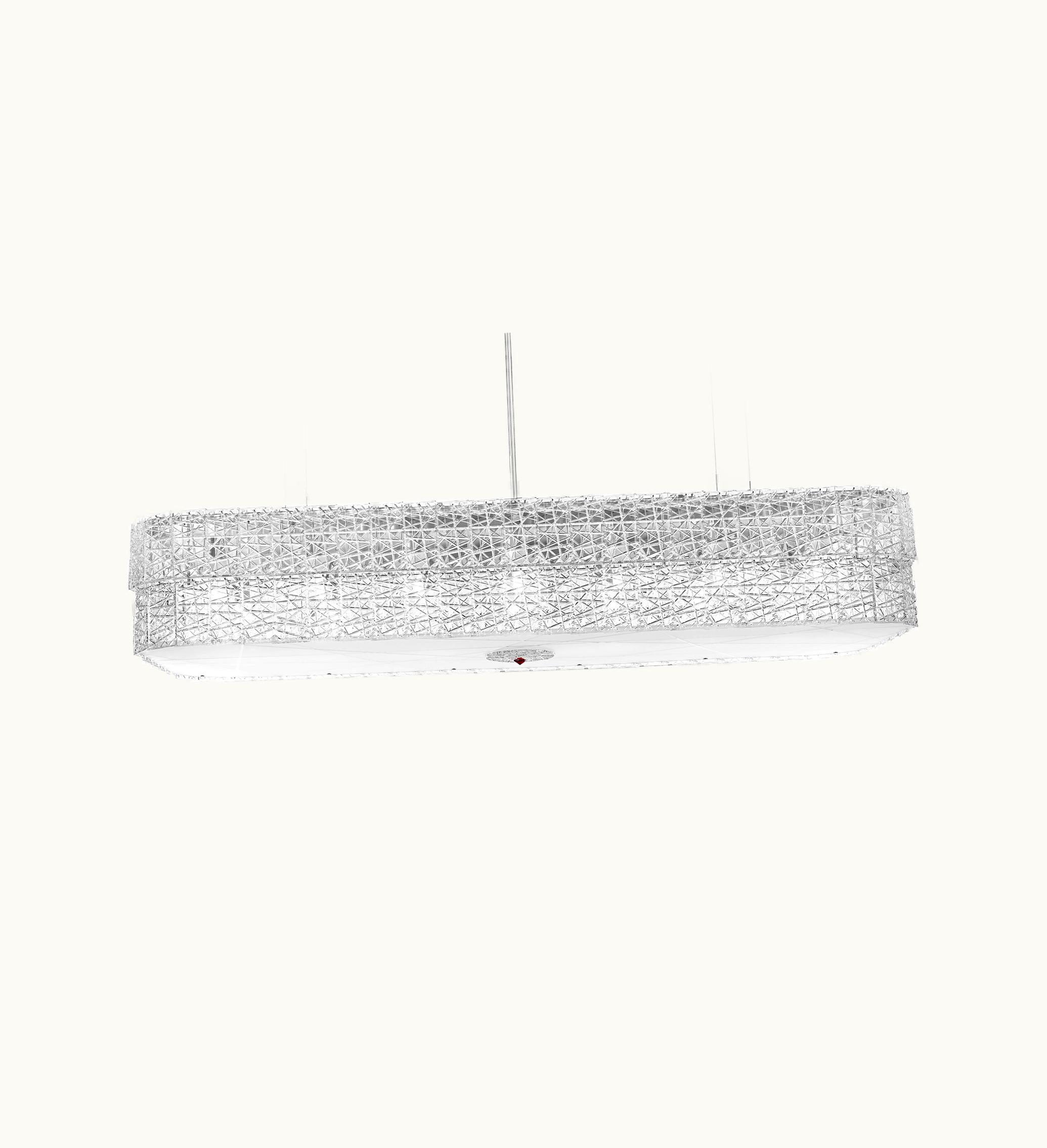 Baccarat Baccarat Tuile De Cristal Frozen Chandelier Rectangular