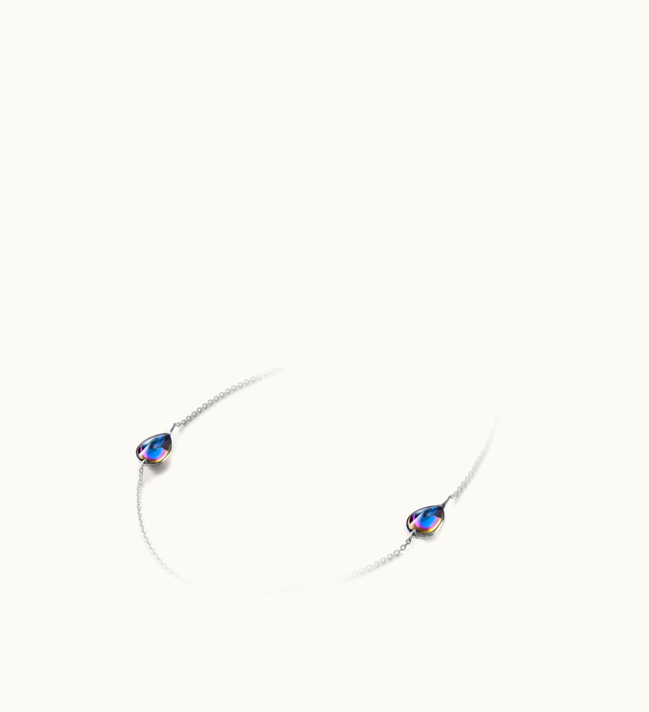 Baccarat Baccarat Fleurs De Psydélic Silver Long Necklace