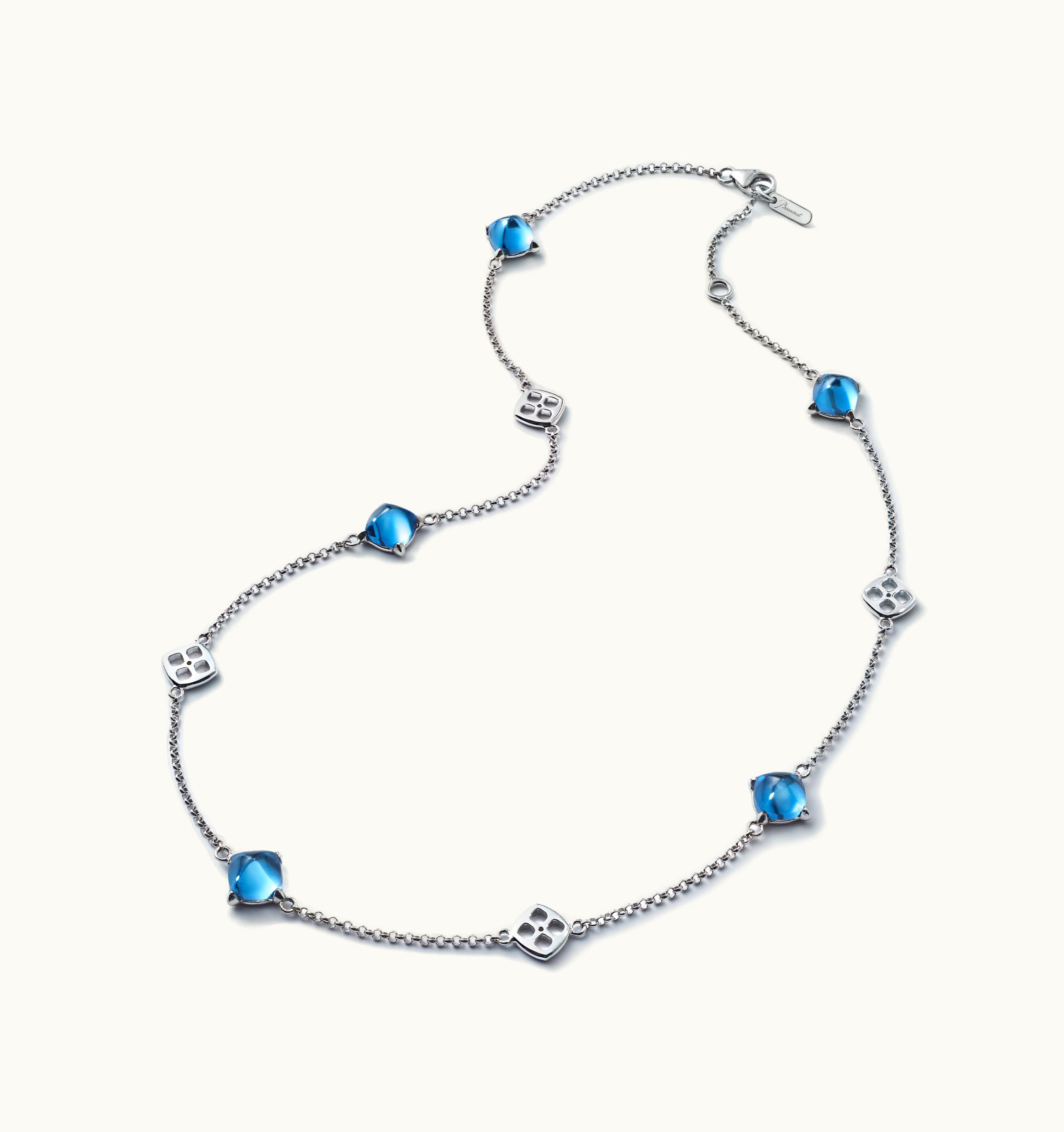 Baccarat Baccarat Mini Médicis Necklace Riviera Blue
