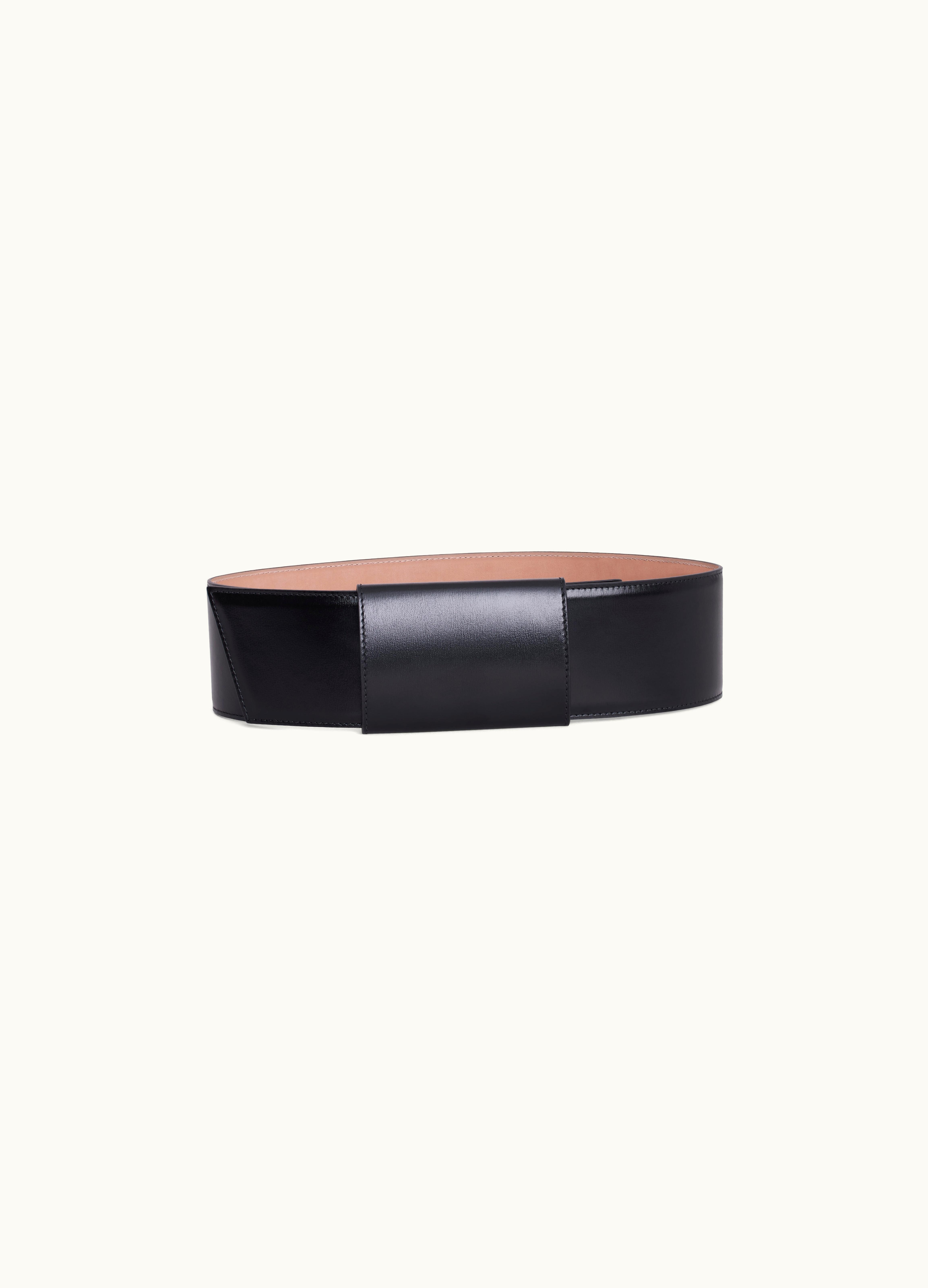 Alaia Alaia Women's Black Slide Belt In Calfskin