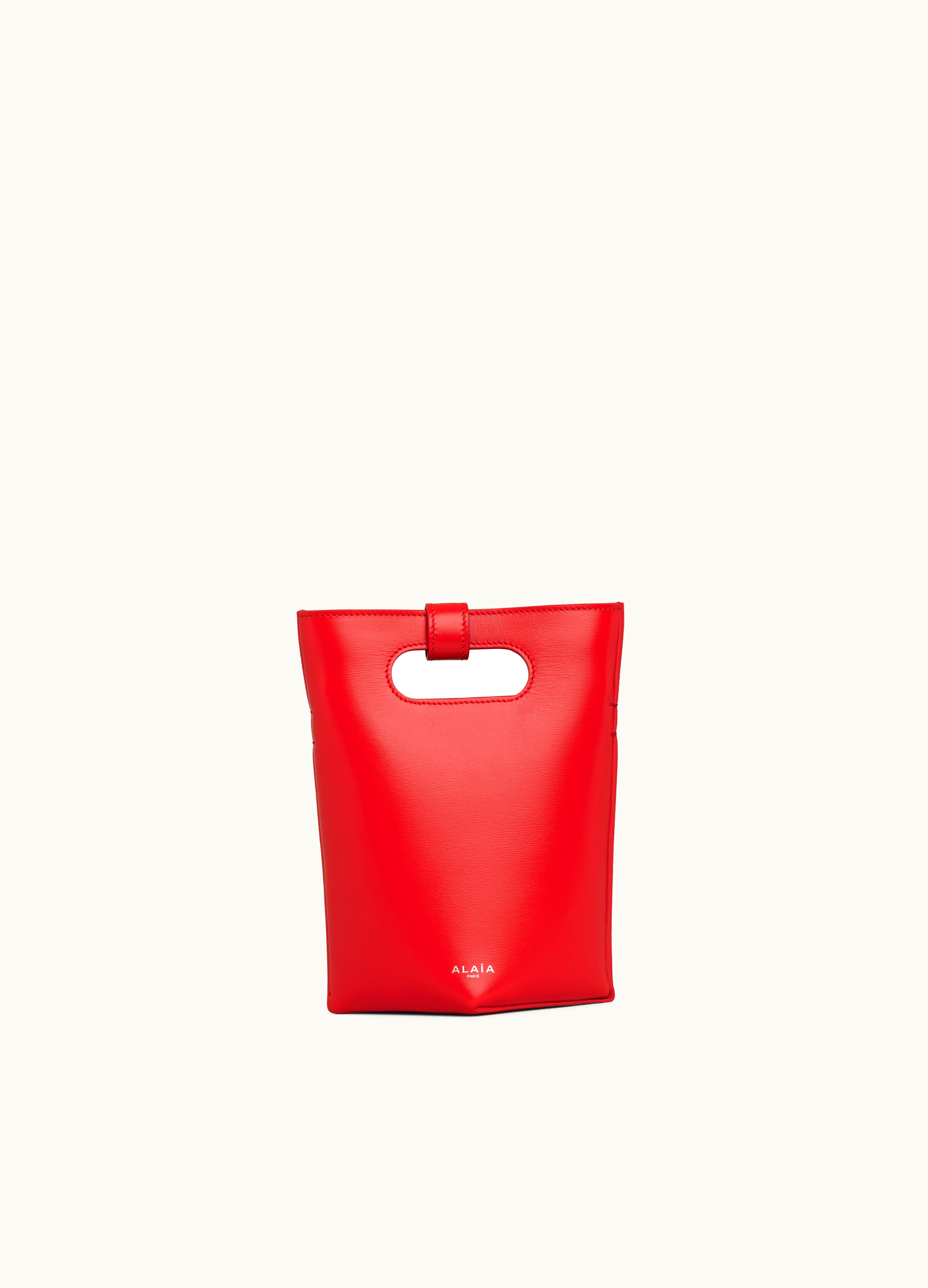 Alaia Alaia Women's Red Folded Small Bag In Calfskin