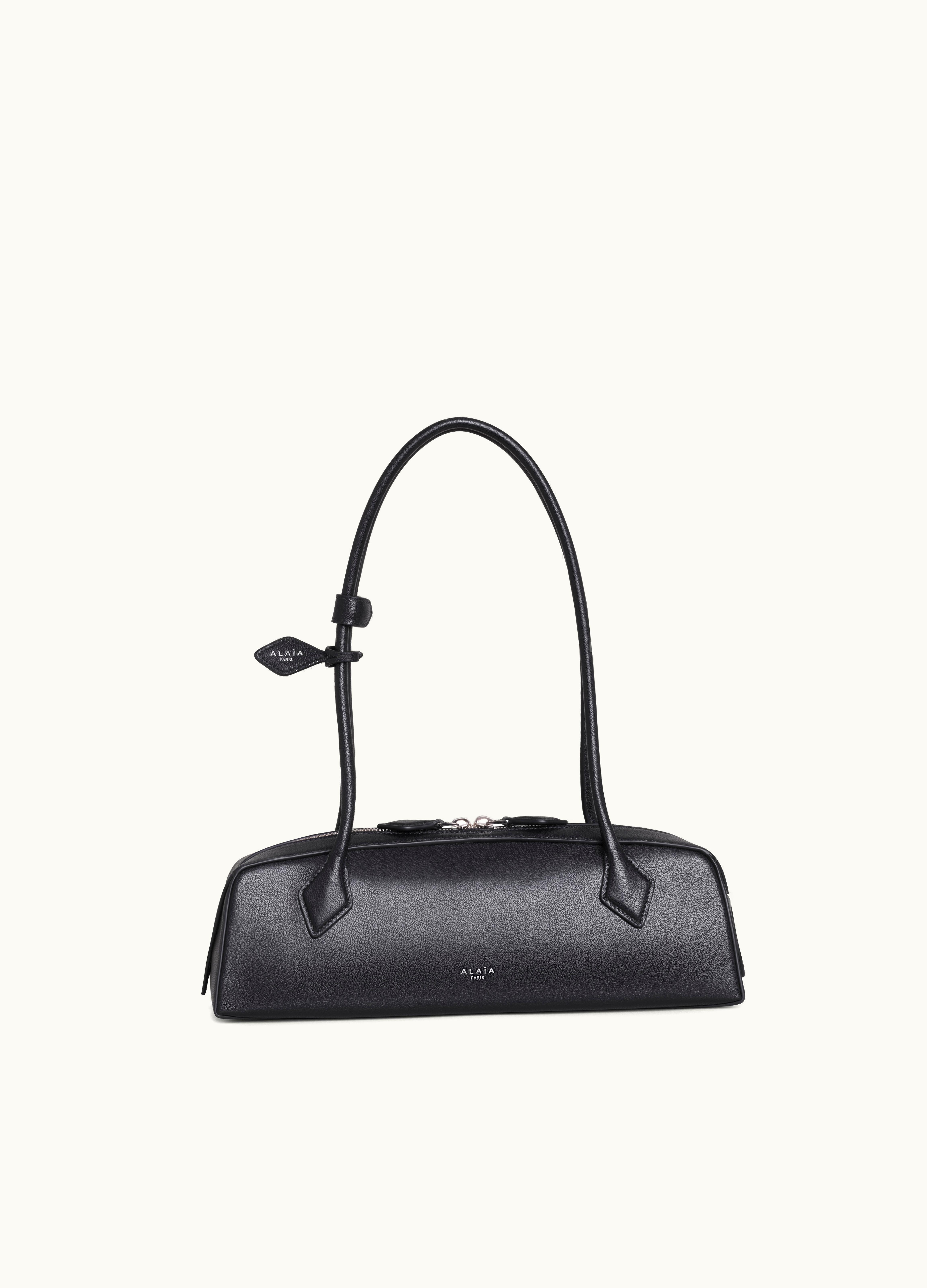 Alaia Alaia Le Teckel Shoulder Bag In Goatskin Black