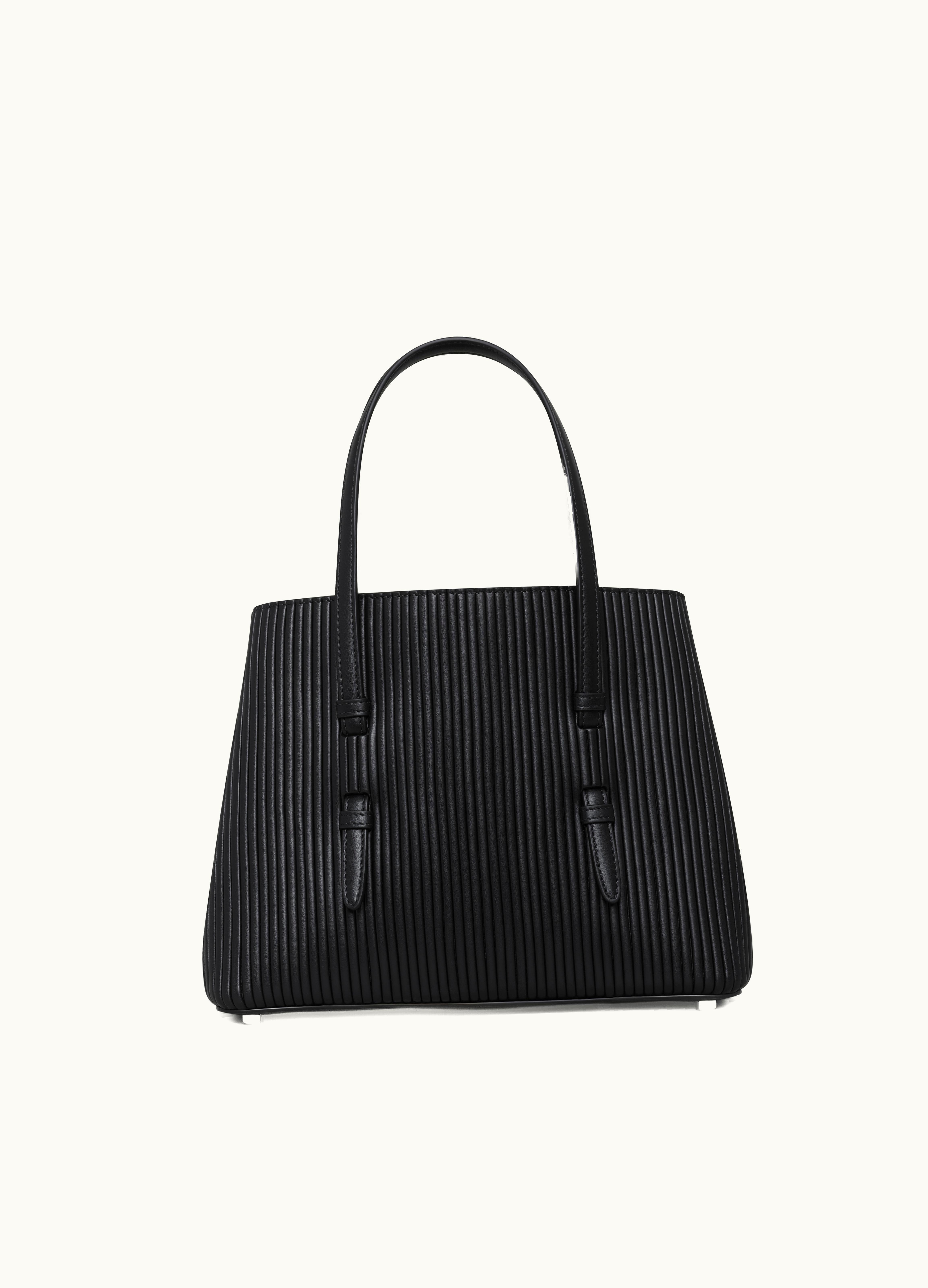 Alaia Alaia Women's Black Mina 25 Bag In Vertical Leather