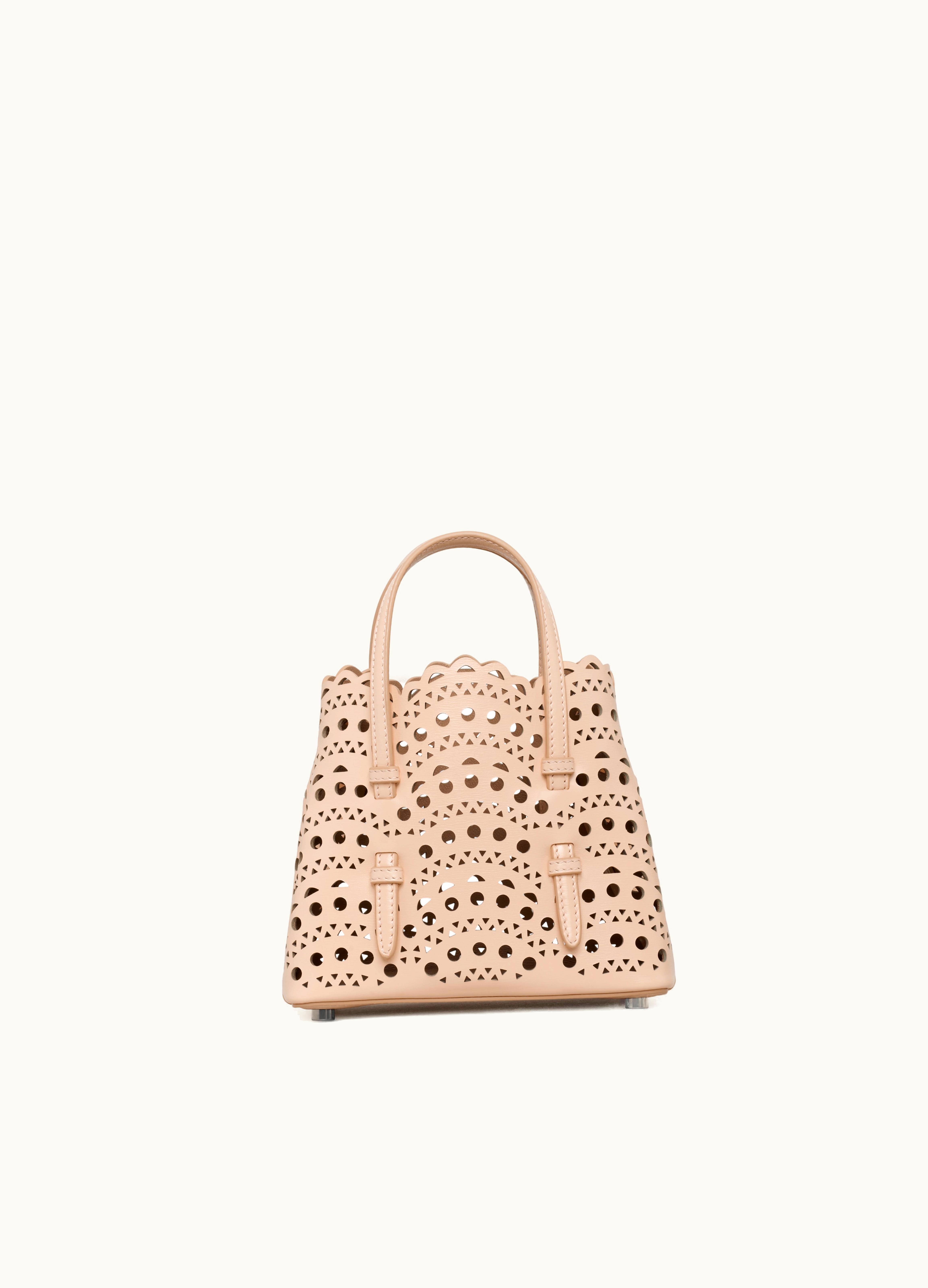 Alaia Alaia Women's Nude Mina 16 Bag In Vienne Wave Calfskin