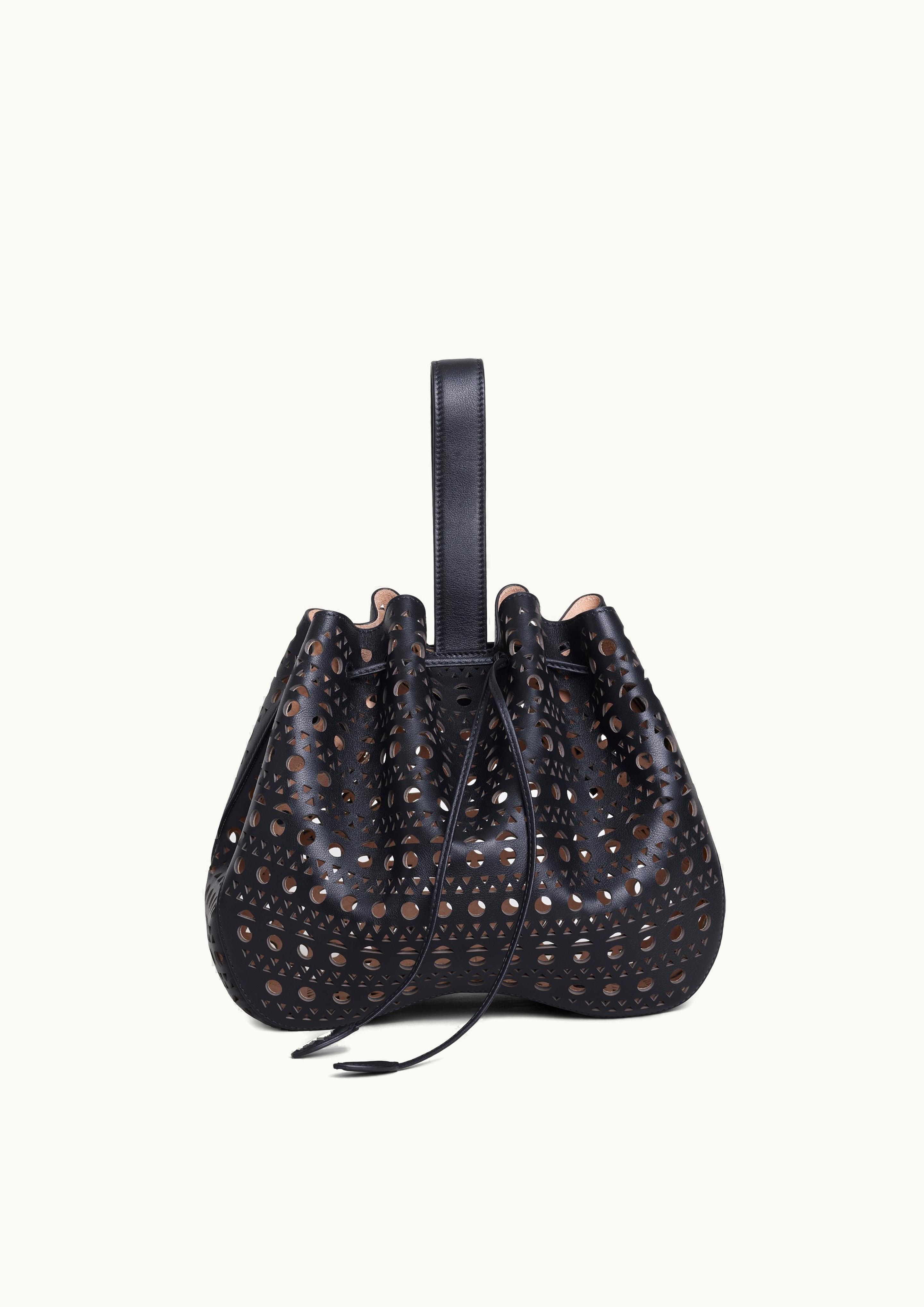 Alaia Alaia Women's Black Rose Marie 28 Bag In New Vienne Lux Calfskin