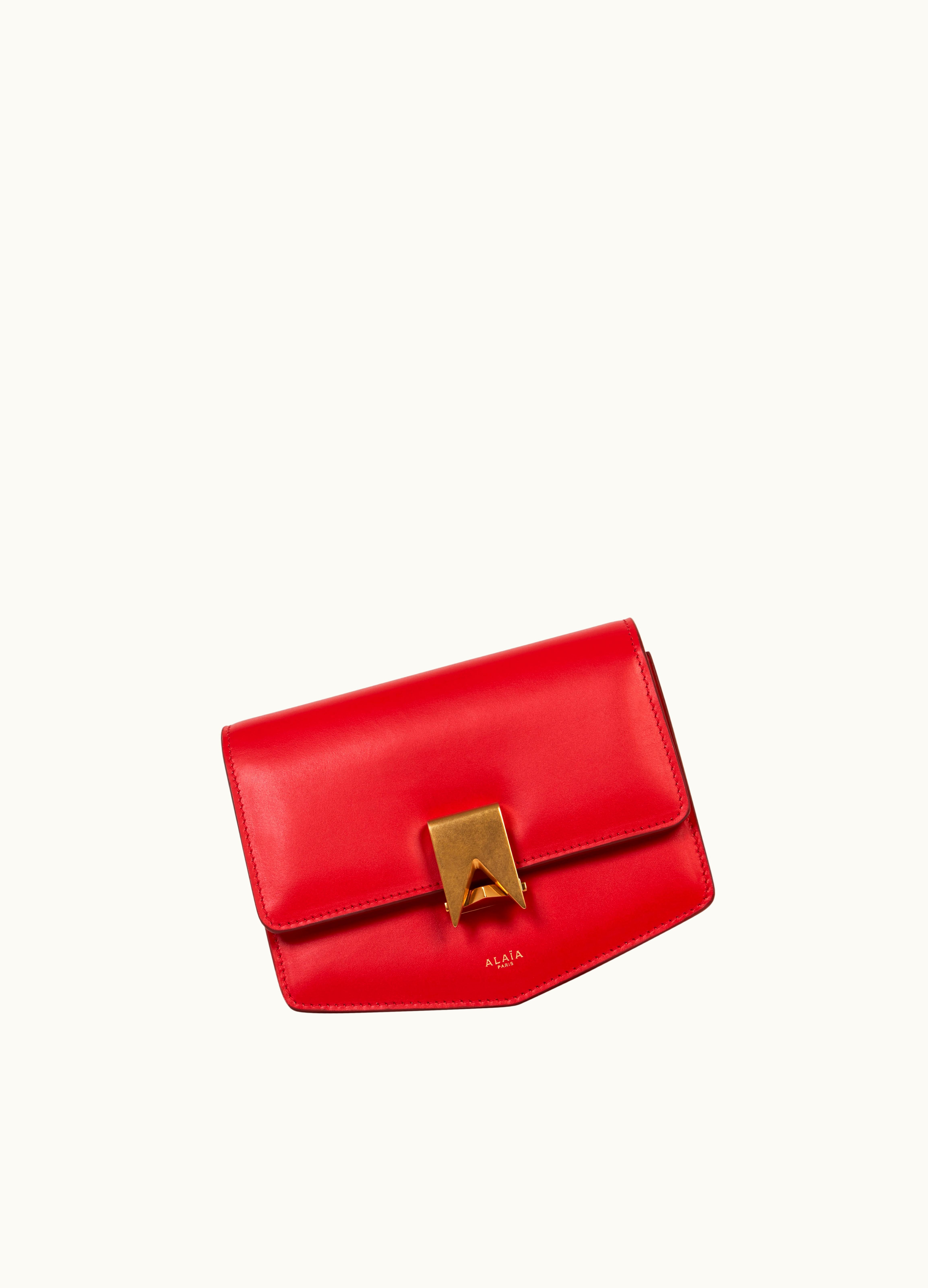 Alaia Alaia Women's Red Le Papa Small Bag In Box Calfskin