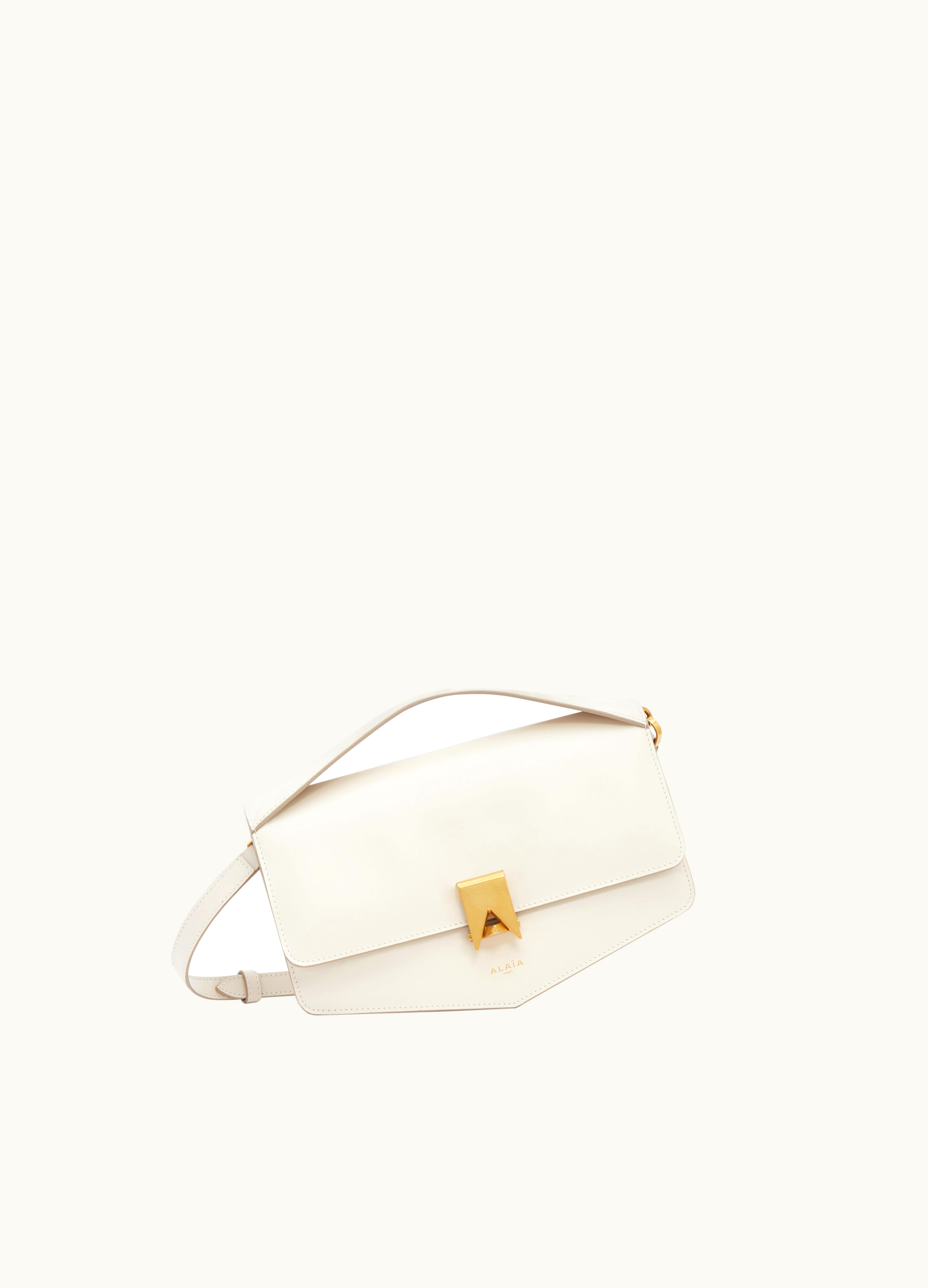 Alaia Alaia Ivory Le Papa East West Bag In Box Calfskin