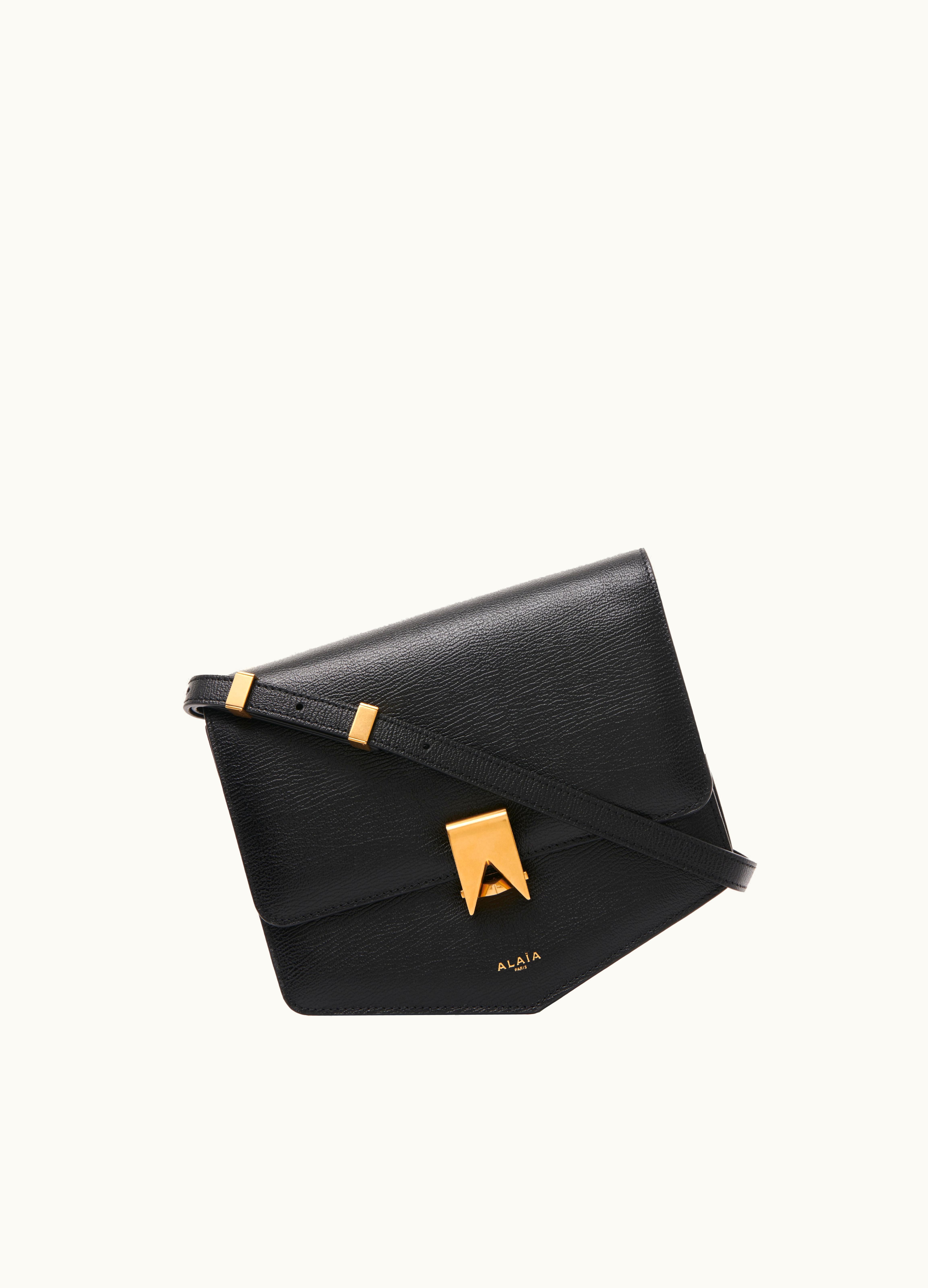 Alaia Alaïa Le Papa Shoulder Bag In Black Calfskin