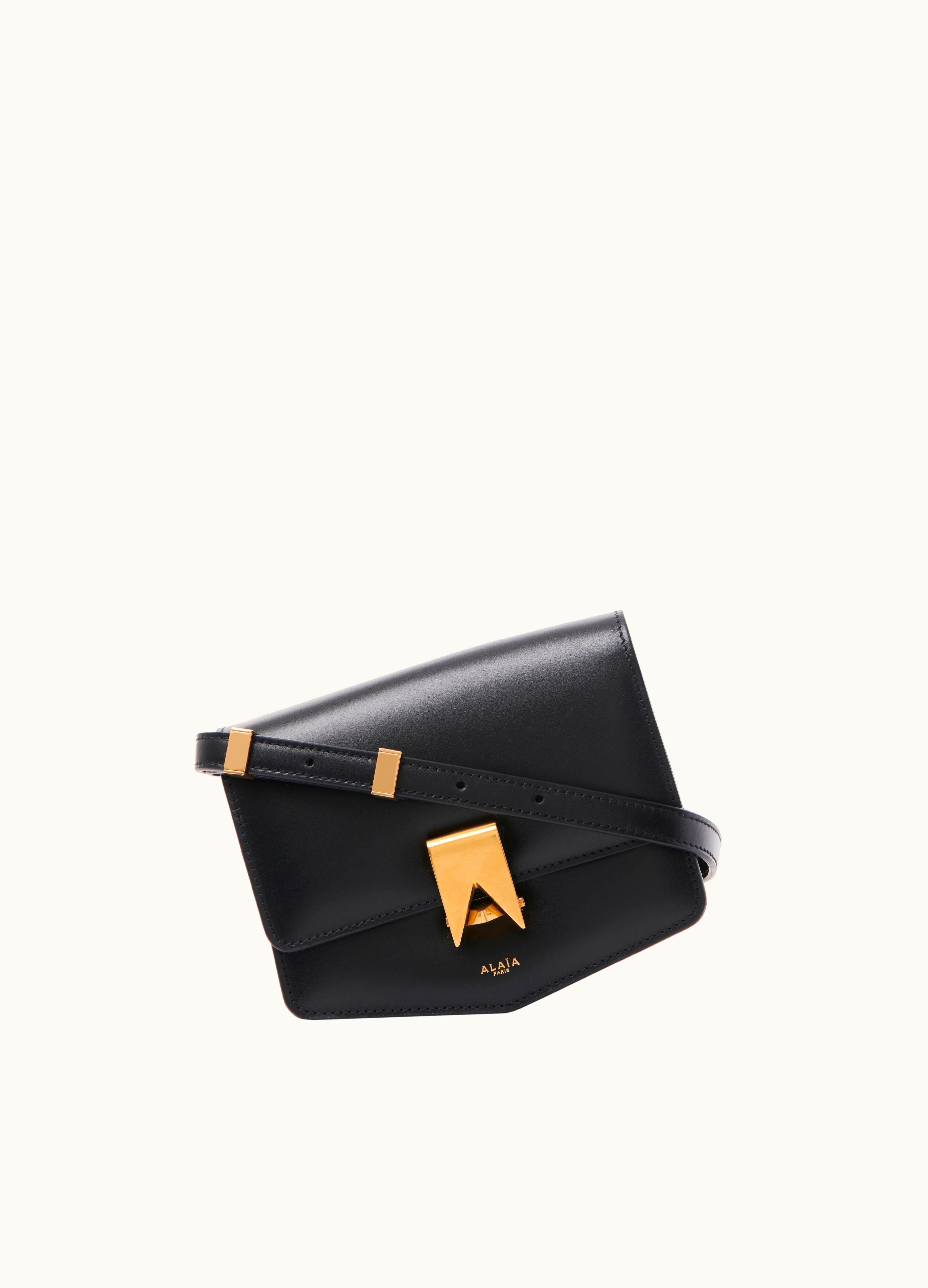 Alaia Alaia Le Papa Small Bag In Calfskin Shoulder Bag Black