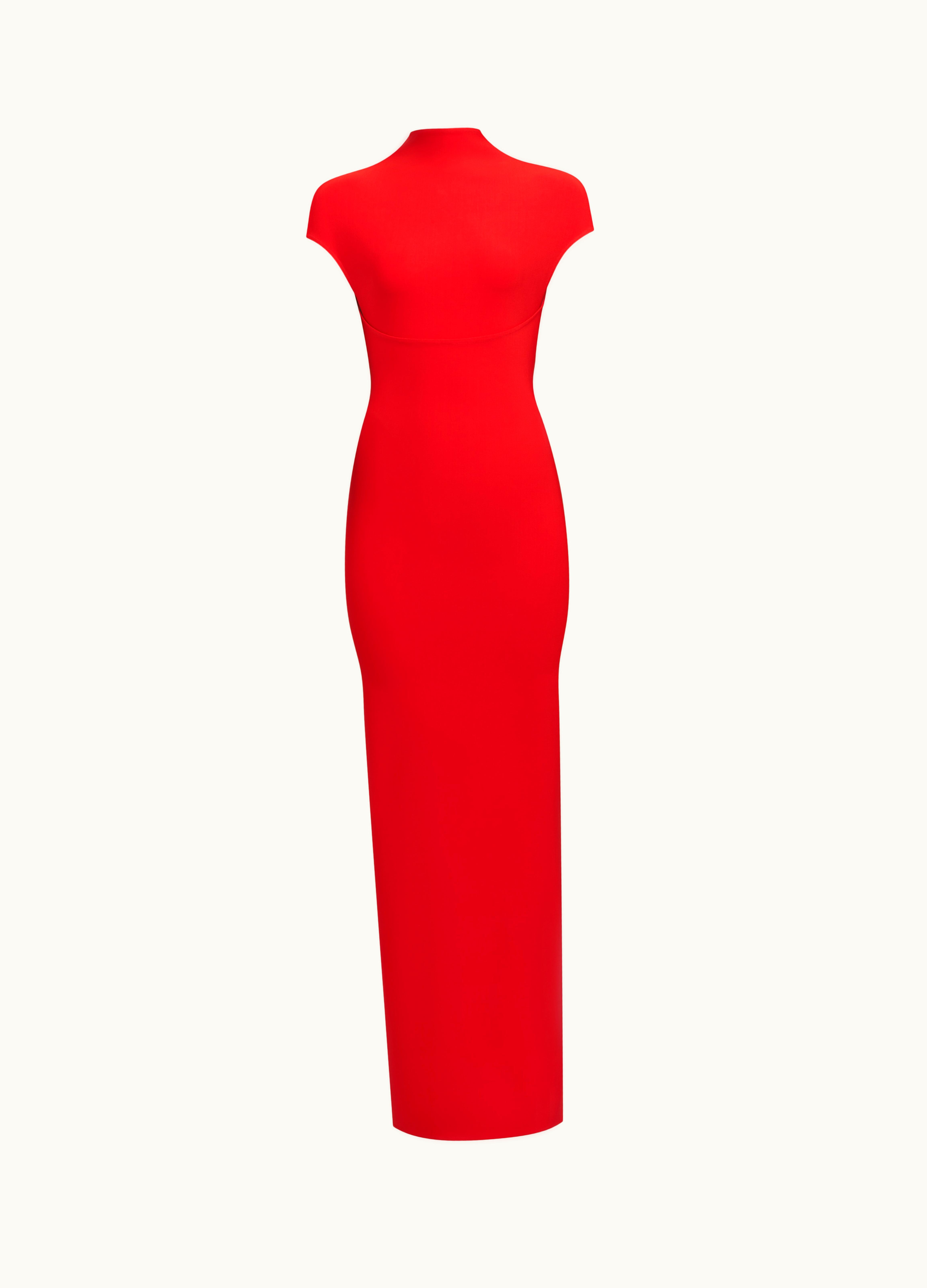Alaia Alaia Women's Red Sculpting Corset Dress