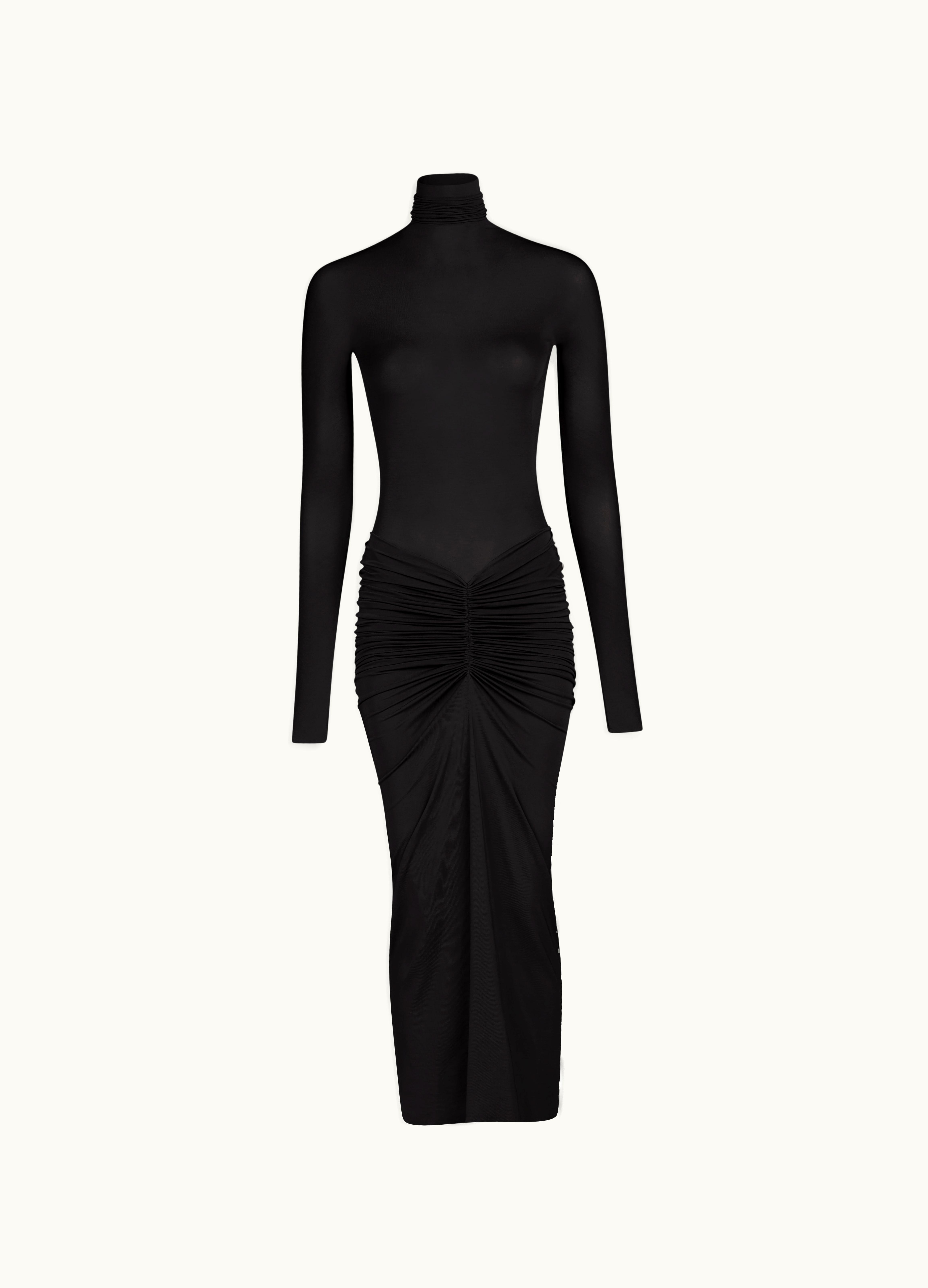 Alaia Alaia Women's Black Draped Jersey Dress