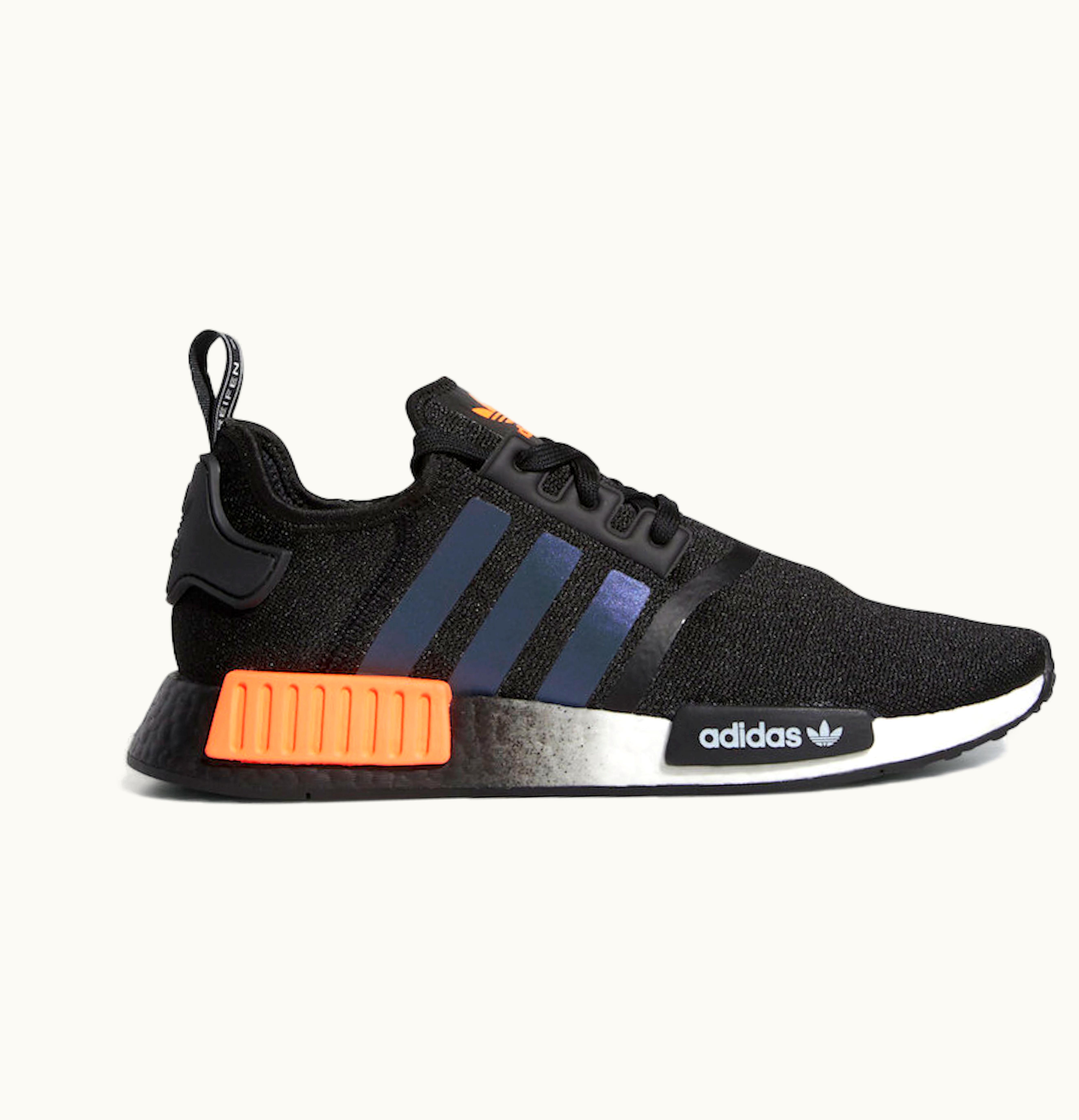 Adidas adidas NMD R1 Core Black Solar Orange Iridescent