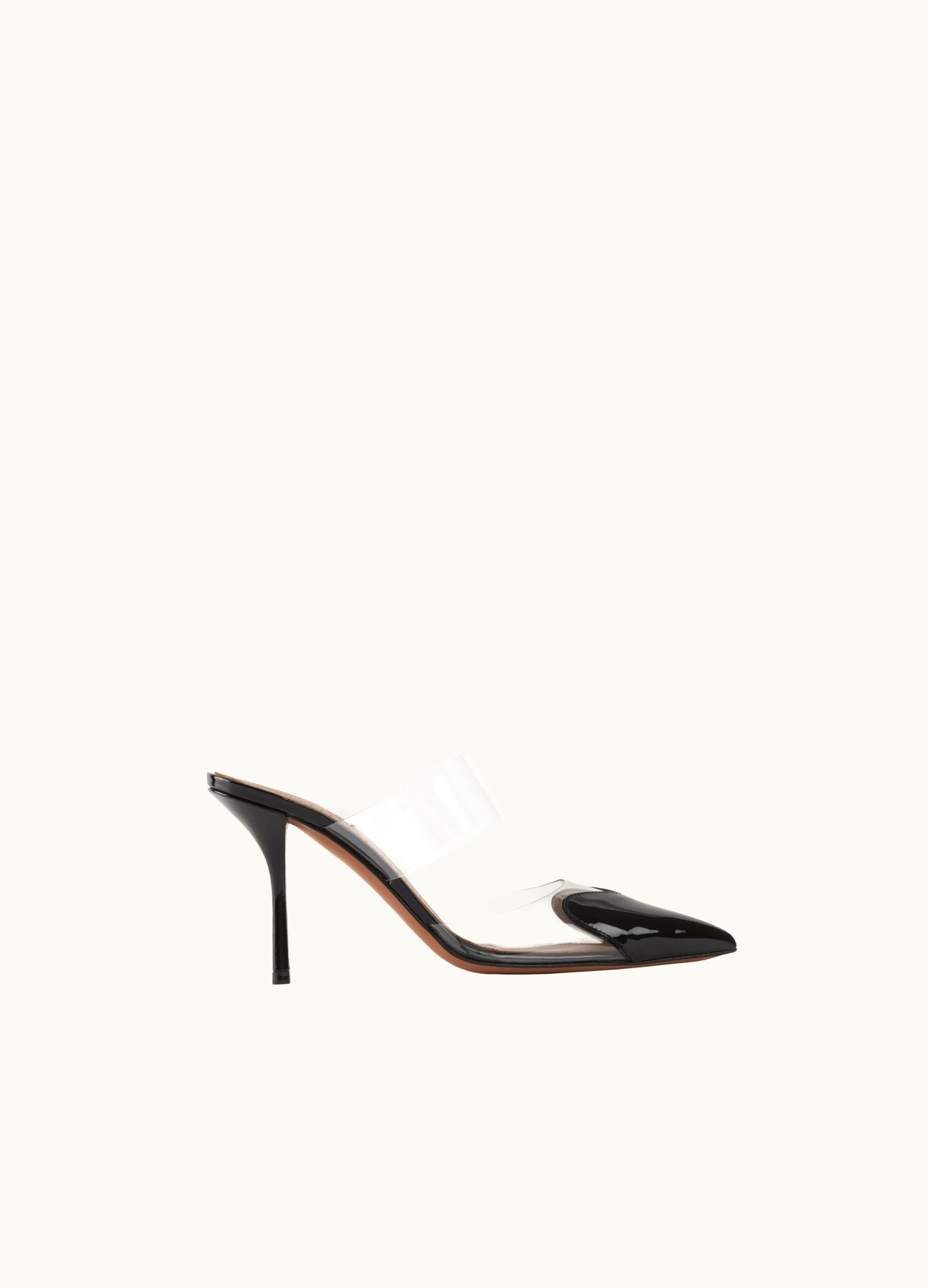 Alaia Alaia Le Cœur Women's Patent Calfskin Mules in Black