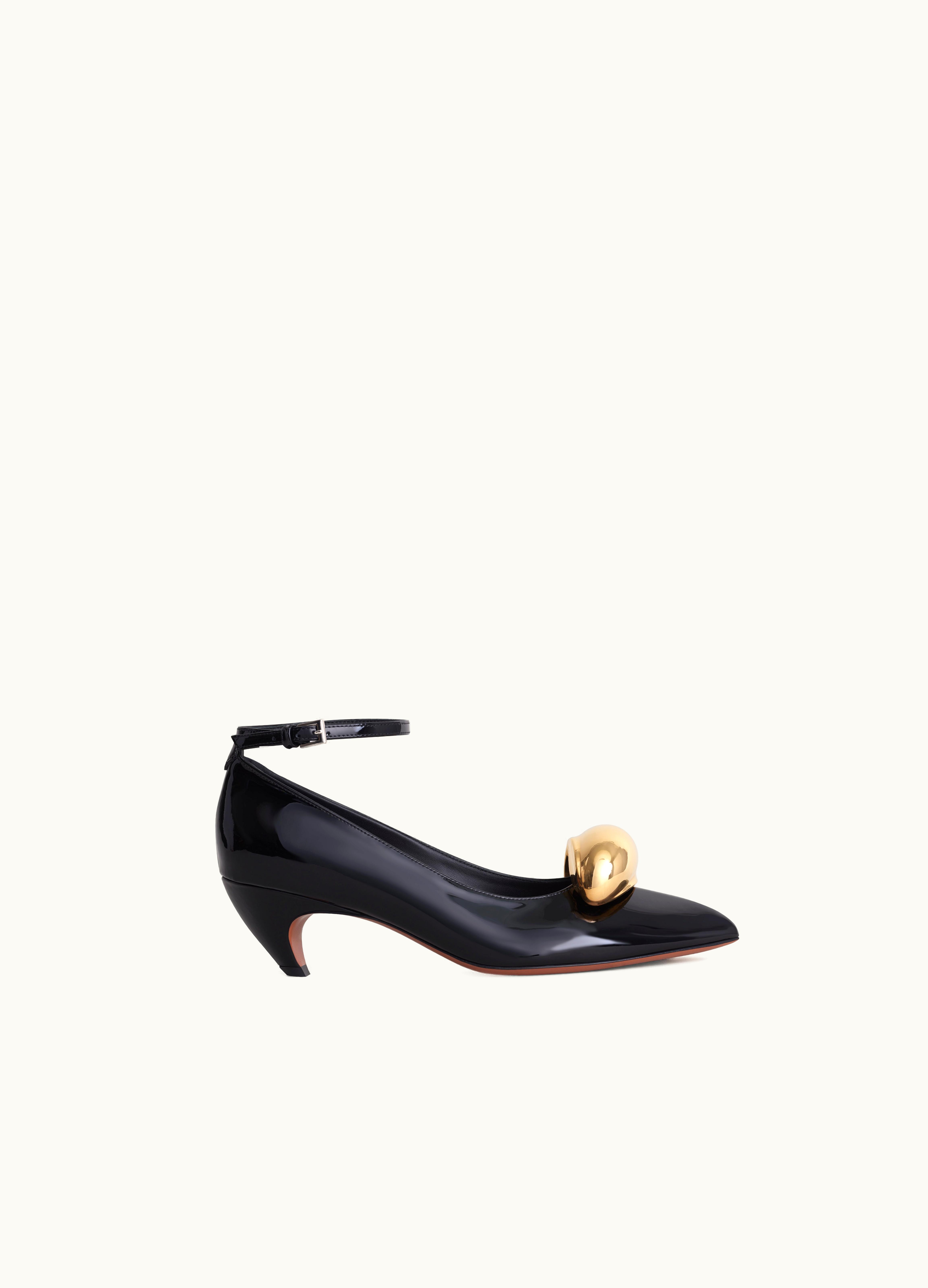 Alaia Alaia Women's Black Shark Jewel Pumps In Calfskin