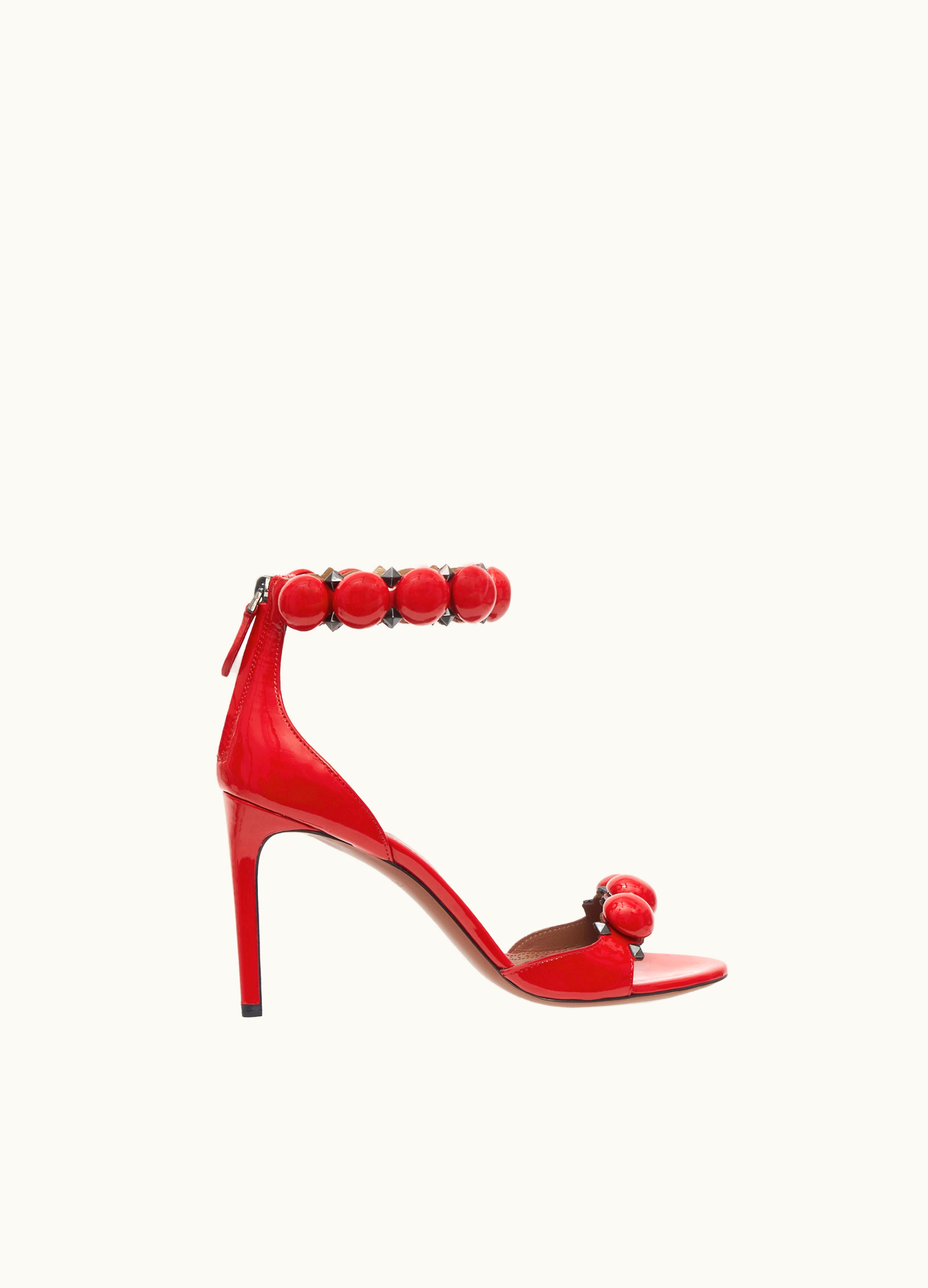 Alaia Alaia Women's Bombe Sandals In Patent Calfskin