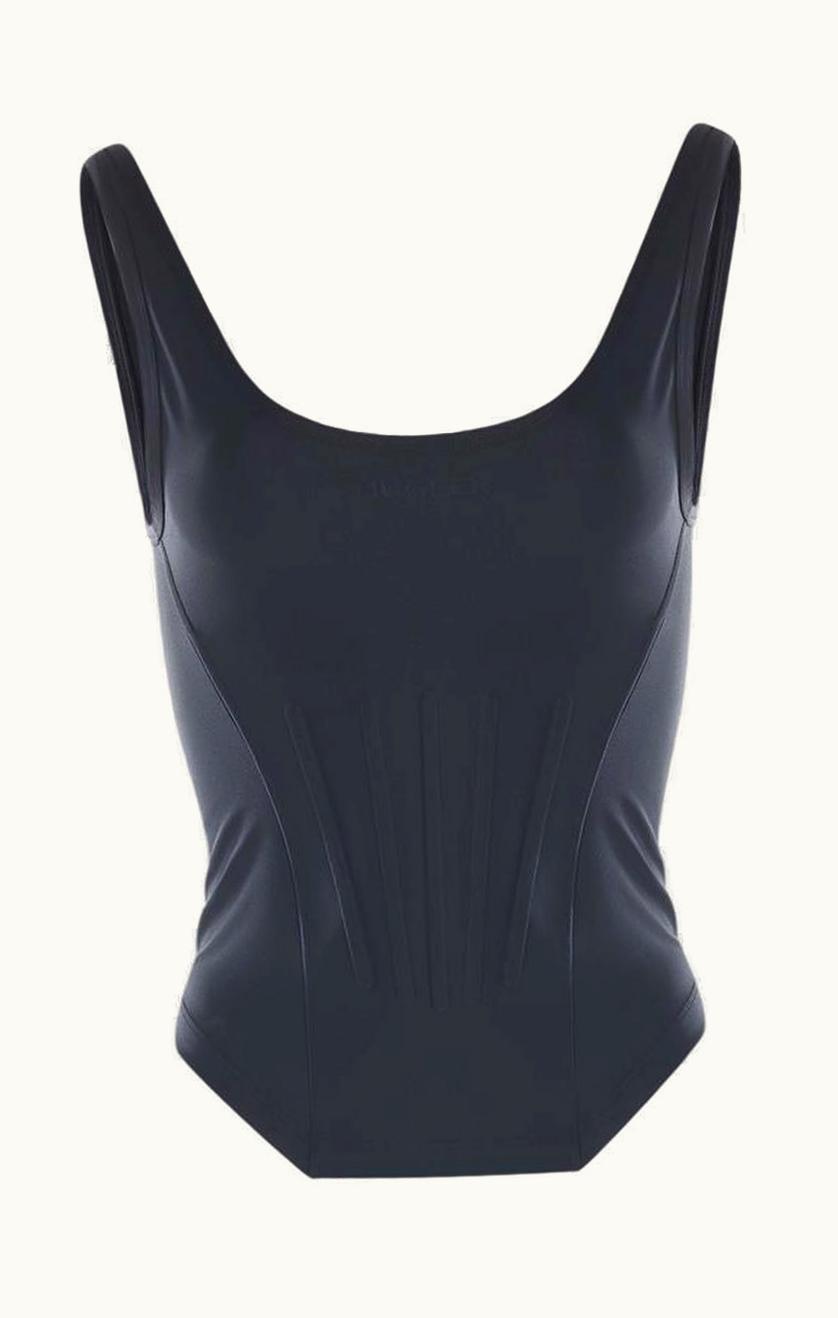 Mugler Mugler Black Corseted Tank Top