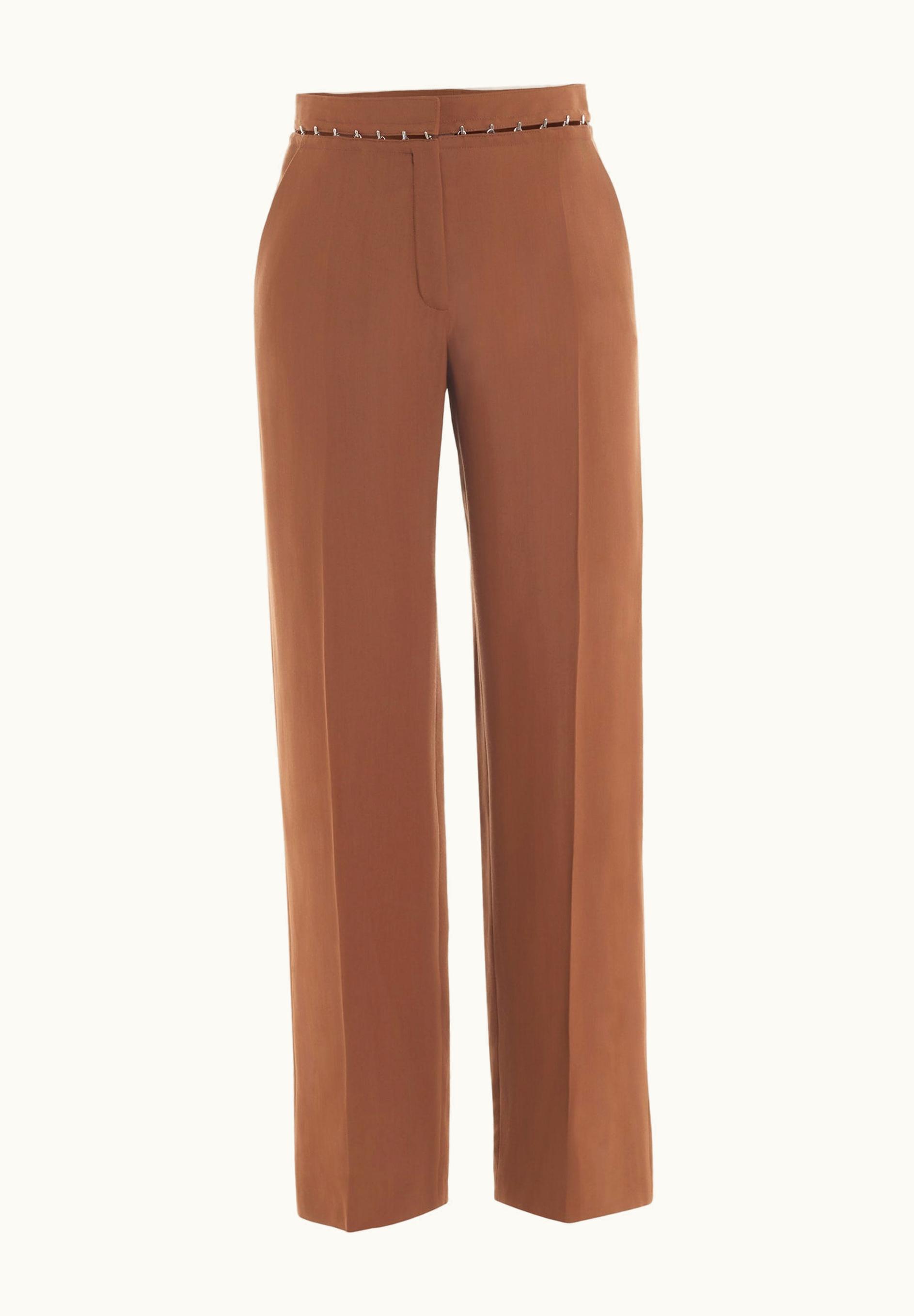 Mugler Mugler Cinnamon Hook & Eye wide-leg Trousers