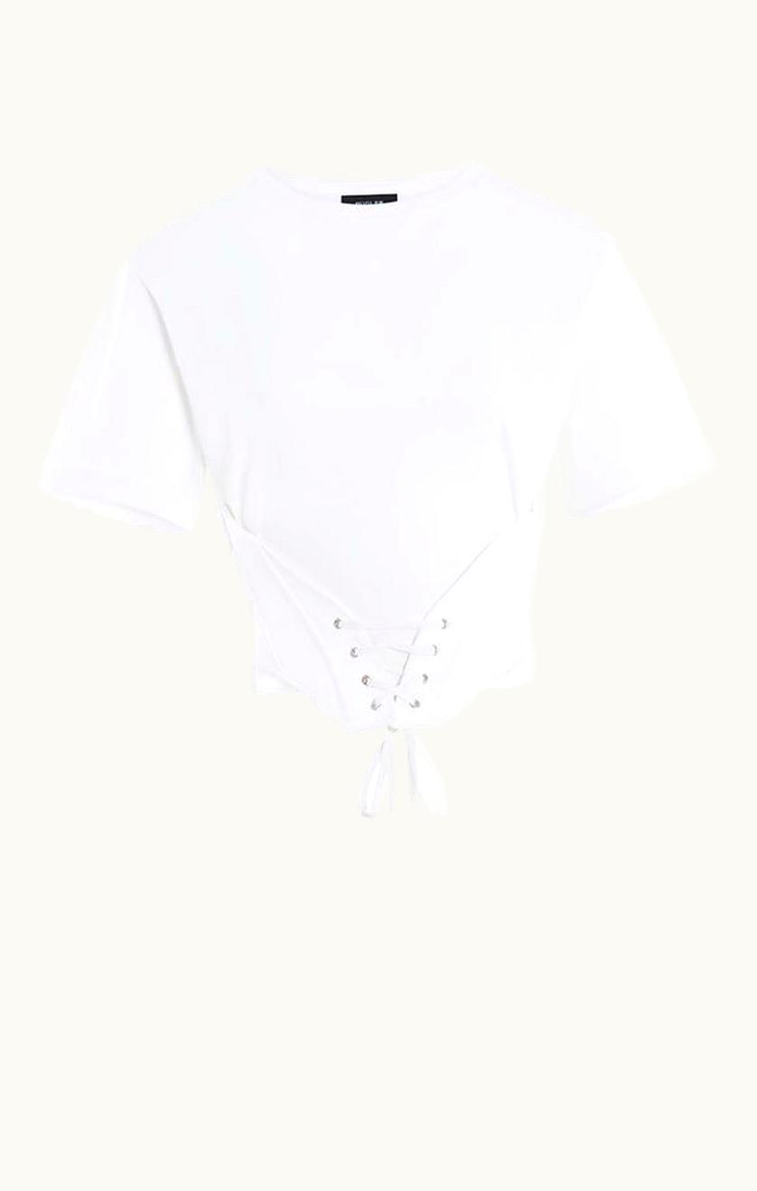 Mugler Mugler White Corseted t-shirt
