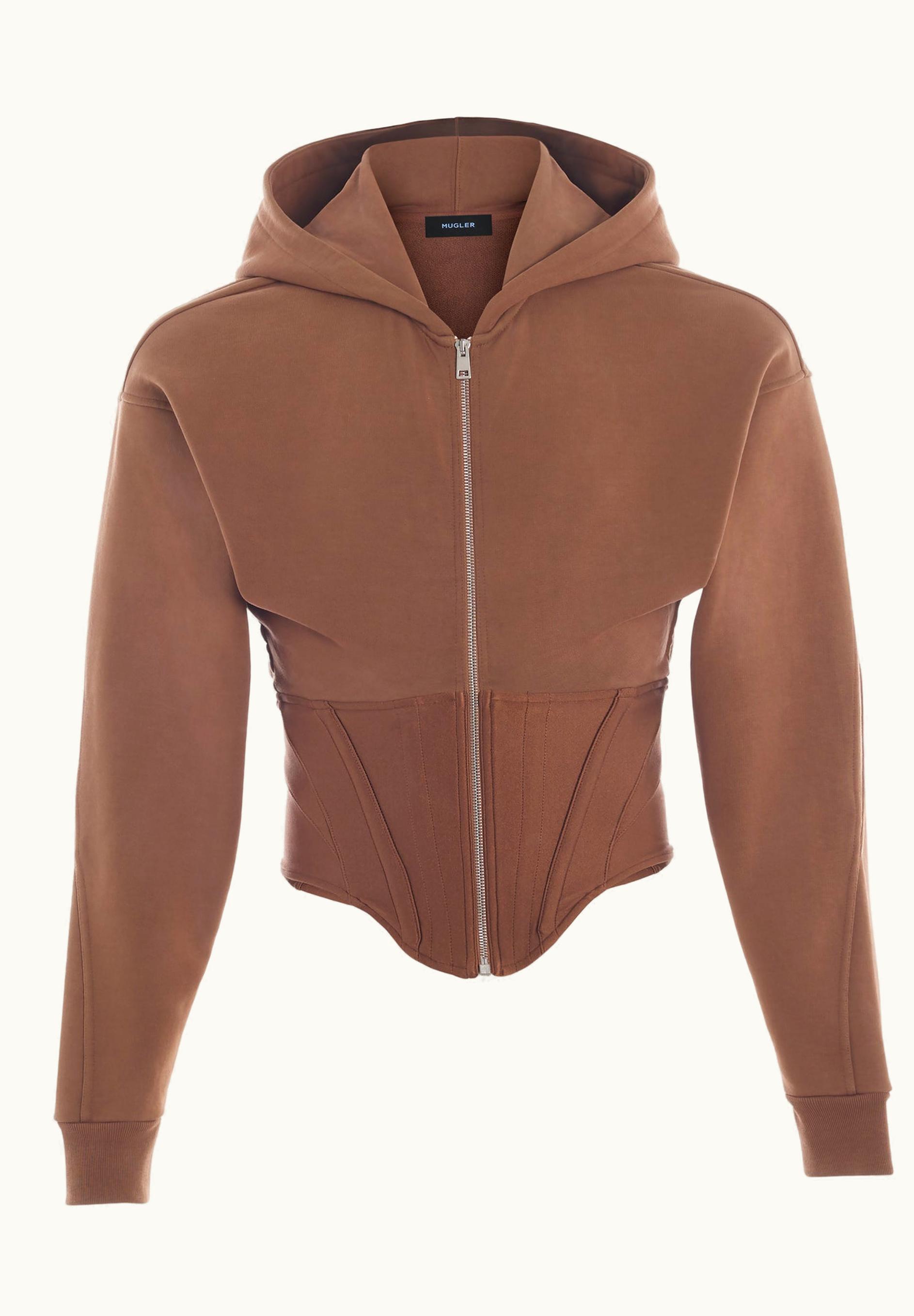 Mugler Mugler Cinnamon Corseted Hoodie