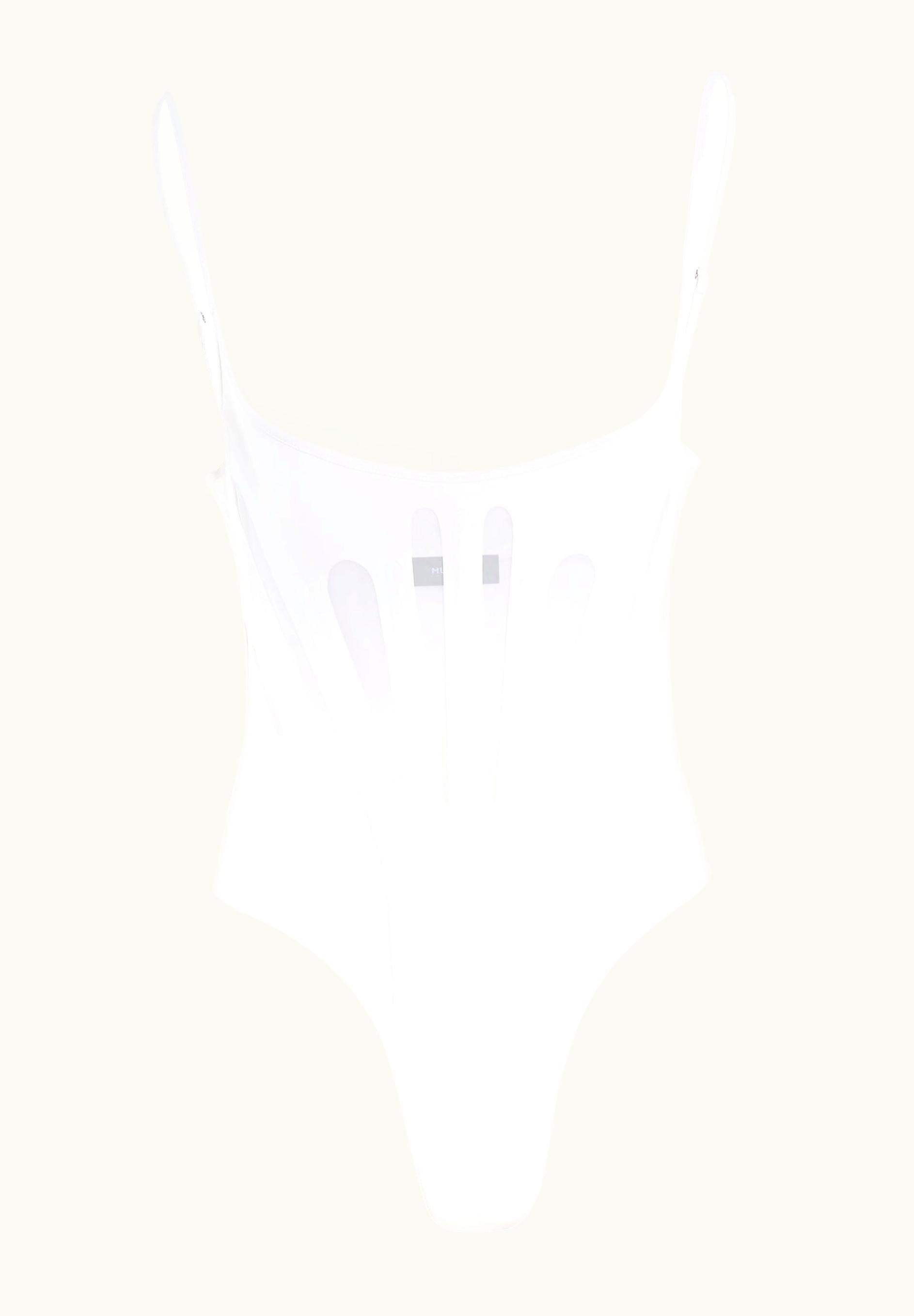 Mugler Mugler Corseted Mesh one-piece Swimsuit White