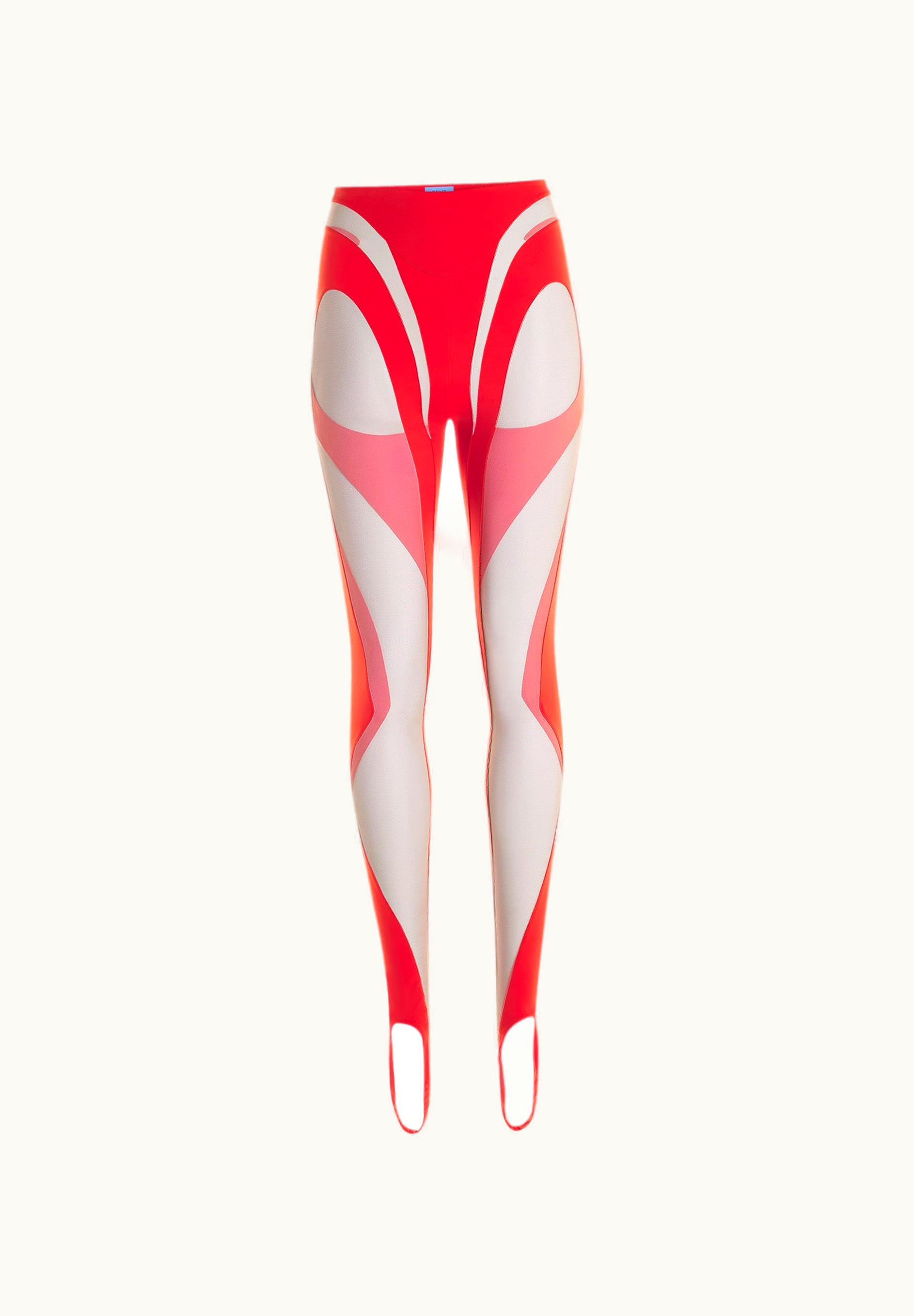 Mugler Mugler Red Rodeo Leggings