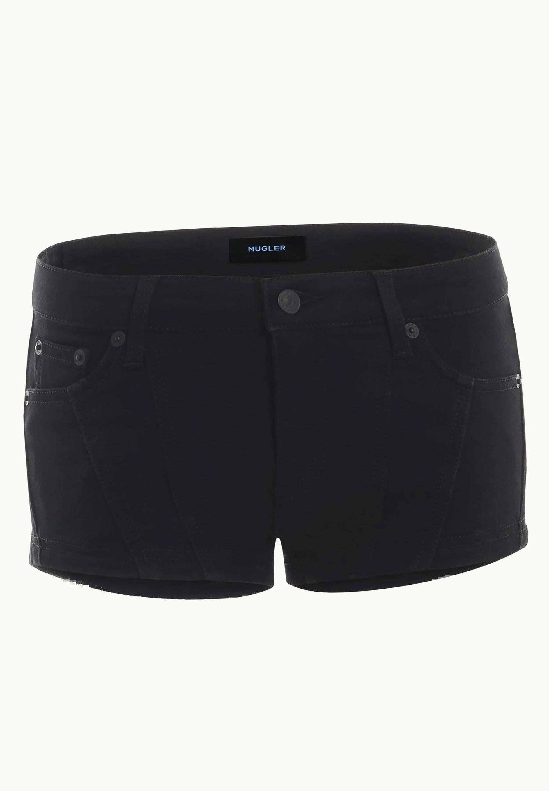 Mugler Mugler Black low-rise Denim Shorts 24P6PA0422211_1999