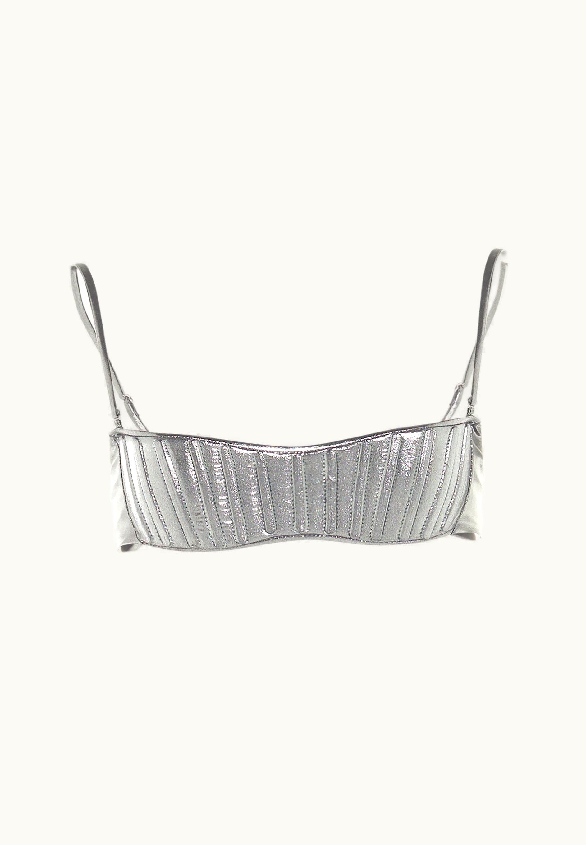Mugler Mugler Chrome Corsetry Bikini Top