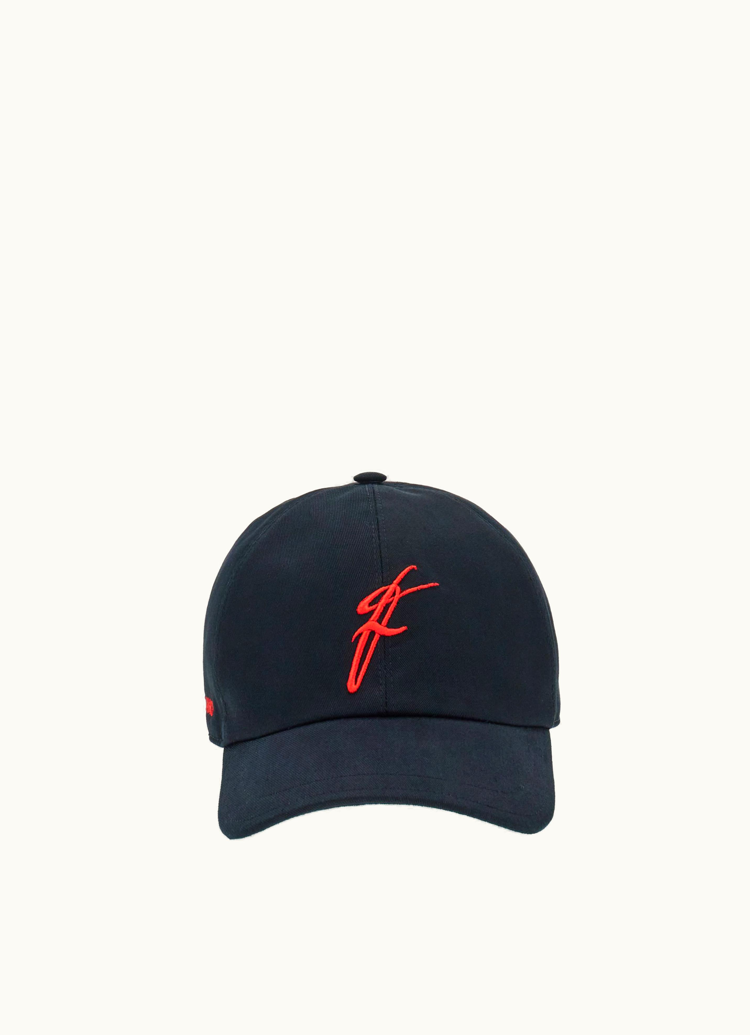Ferragamo Ferragamo Logo-Embellished Baseball Cap, Hats & Gloves Set Black