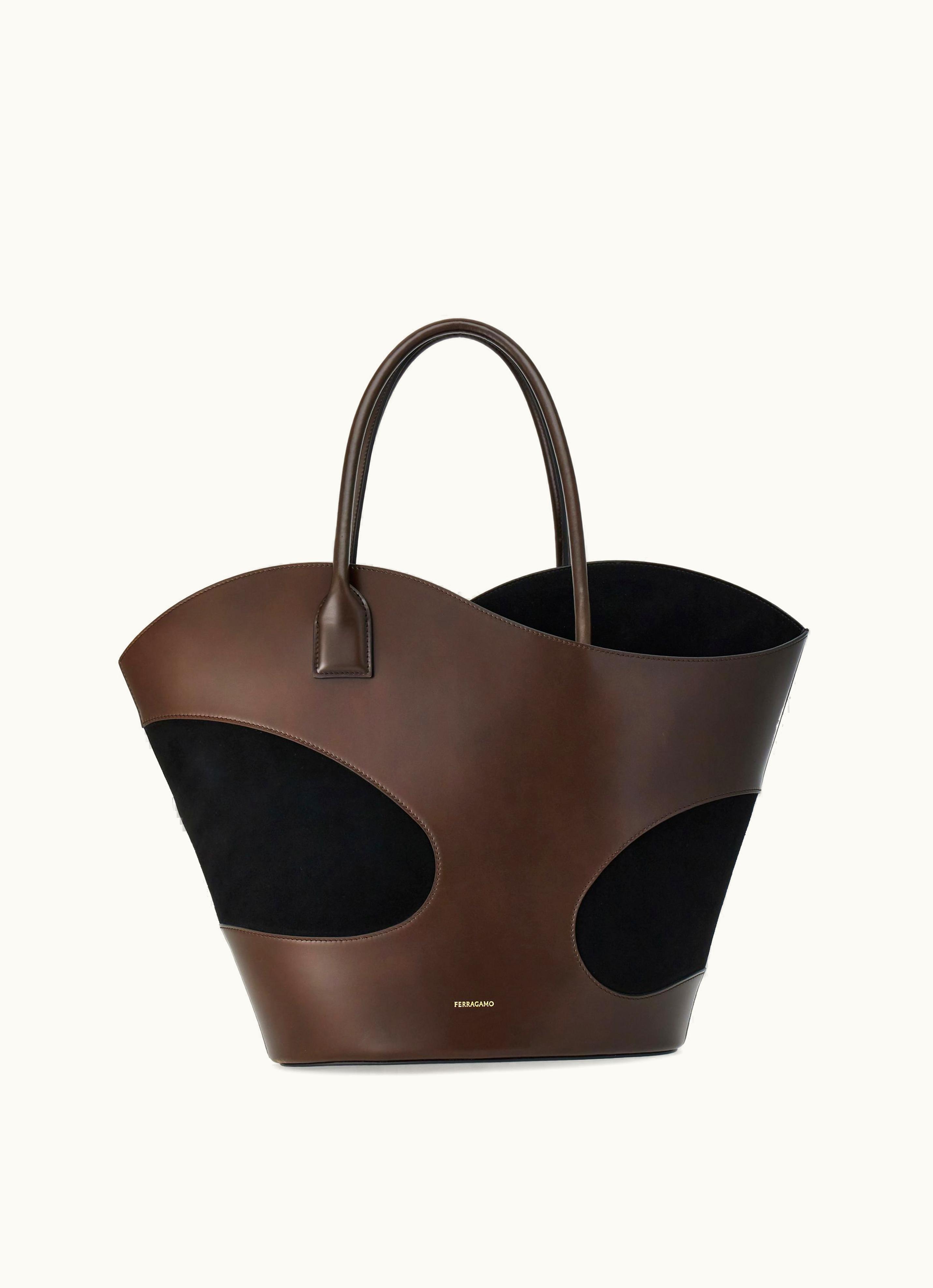 Ferragamo Ferragamo Tote Bag With cut-out Detailing (l) Brown
