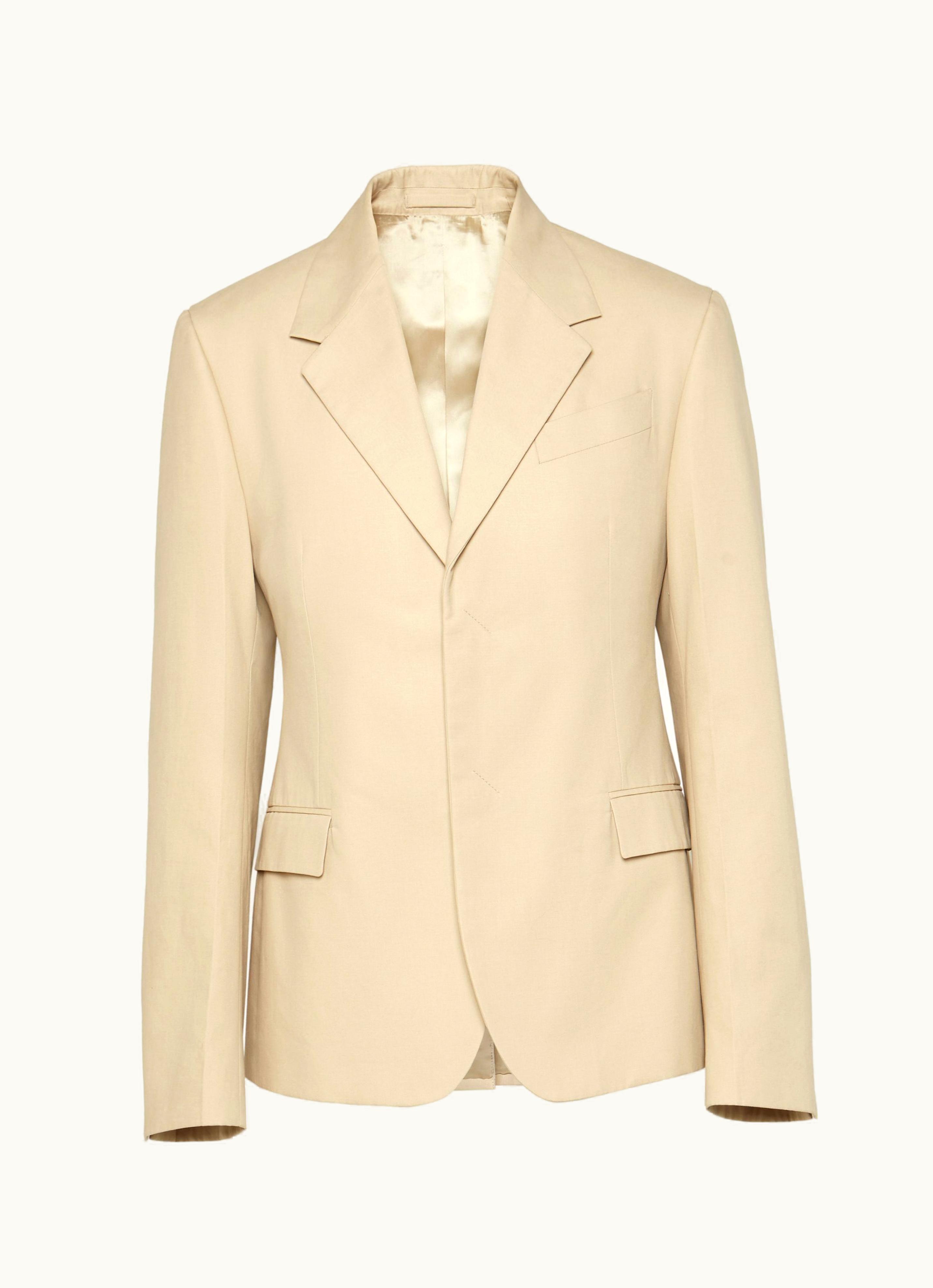 Ferragamo Ferragamo Single Breasted Blazer Blazers & Suits Neutral Elegance