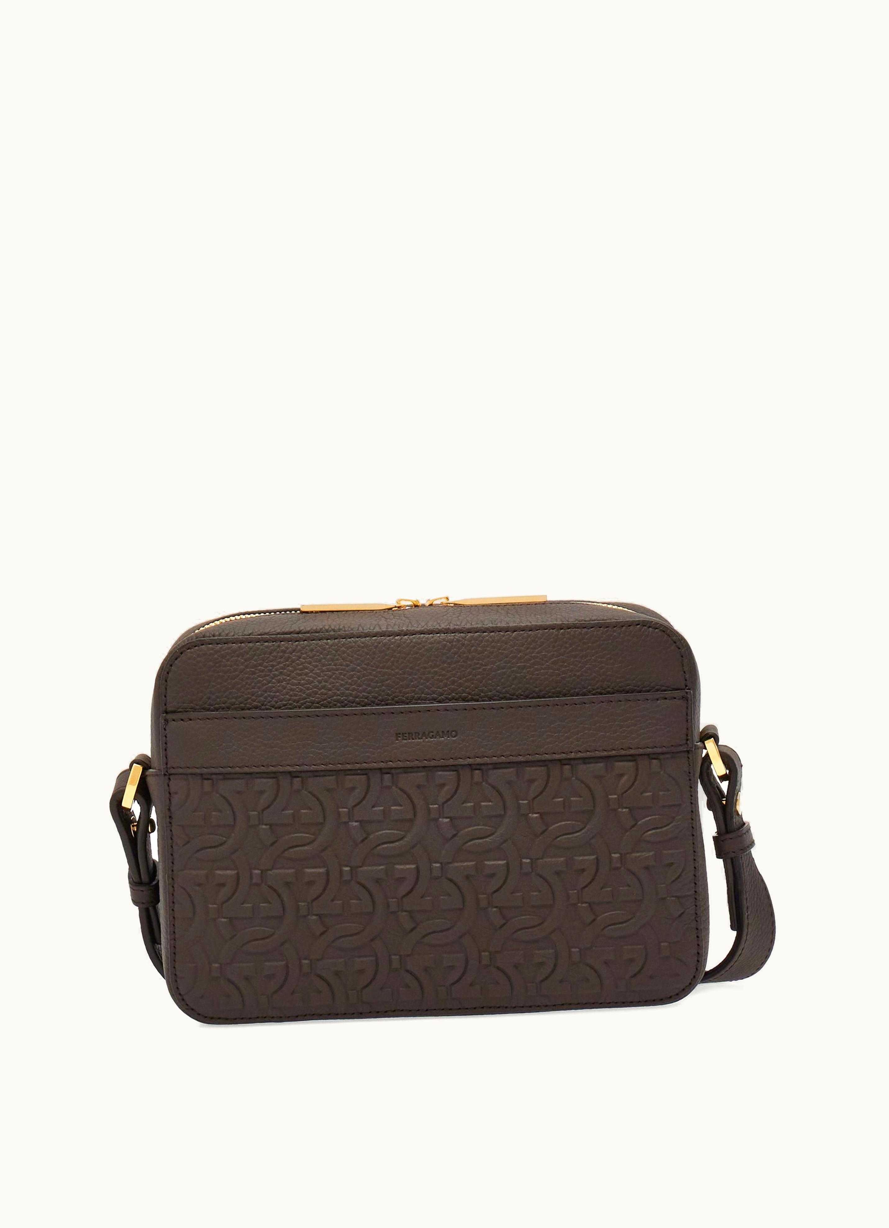 Ferragamo Ferragamo Stylish Brown Crossbody and Belt Bag Combination Cross-Body & Belt Bag