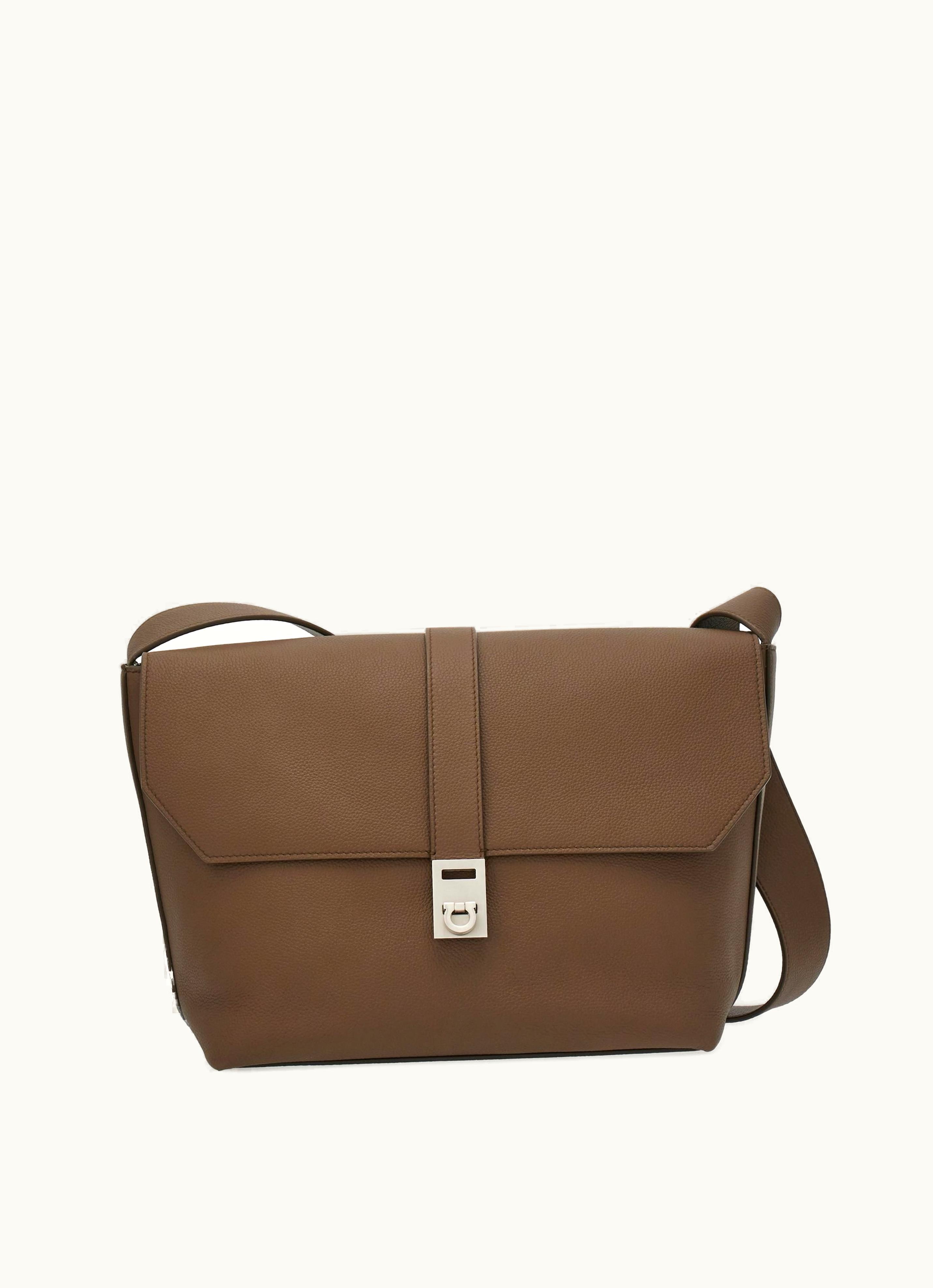 Ferragamo Ferragamo Elegant Brown Messenger Bag Cross-Body & Belt Bags