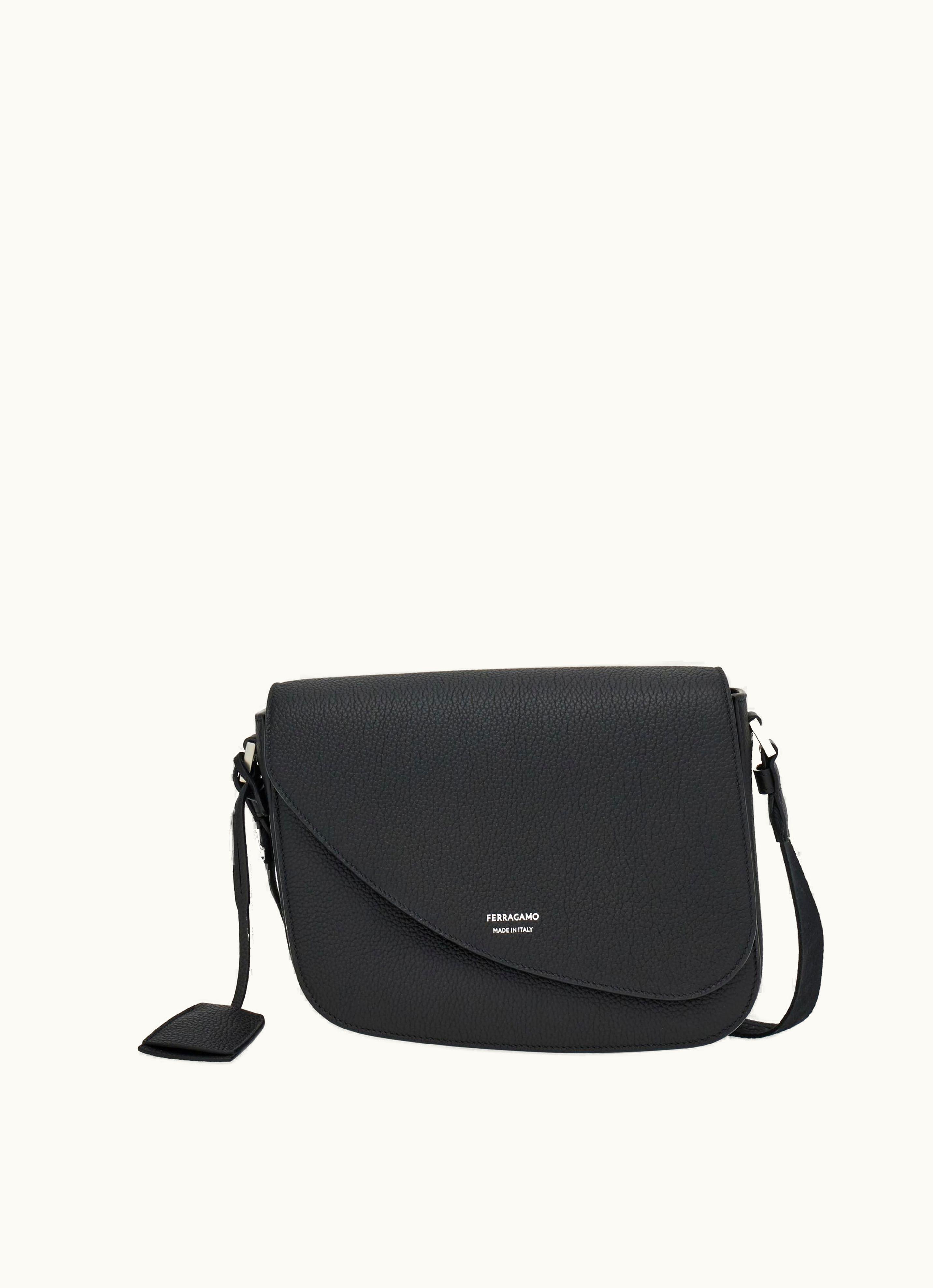 Ferragamo Ferragamo Fiamma Crossbody Bag Black