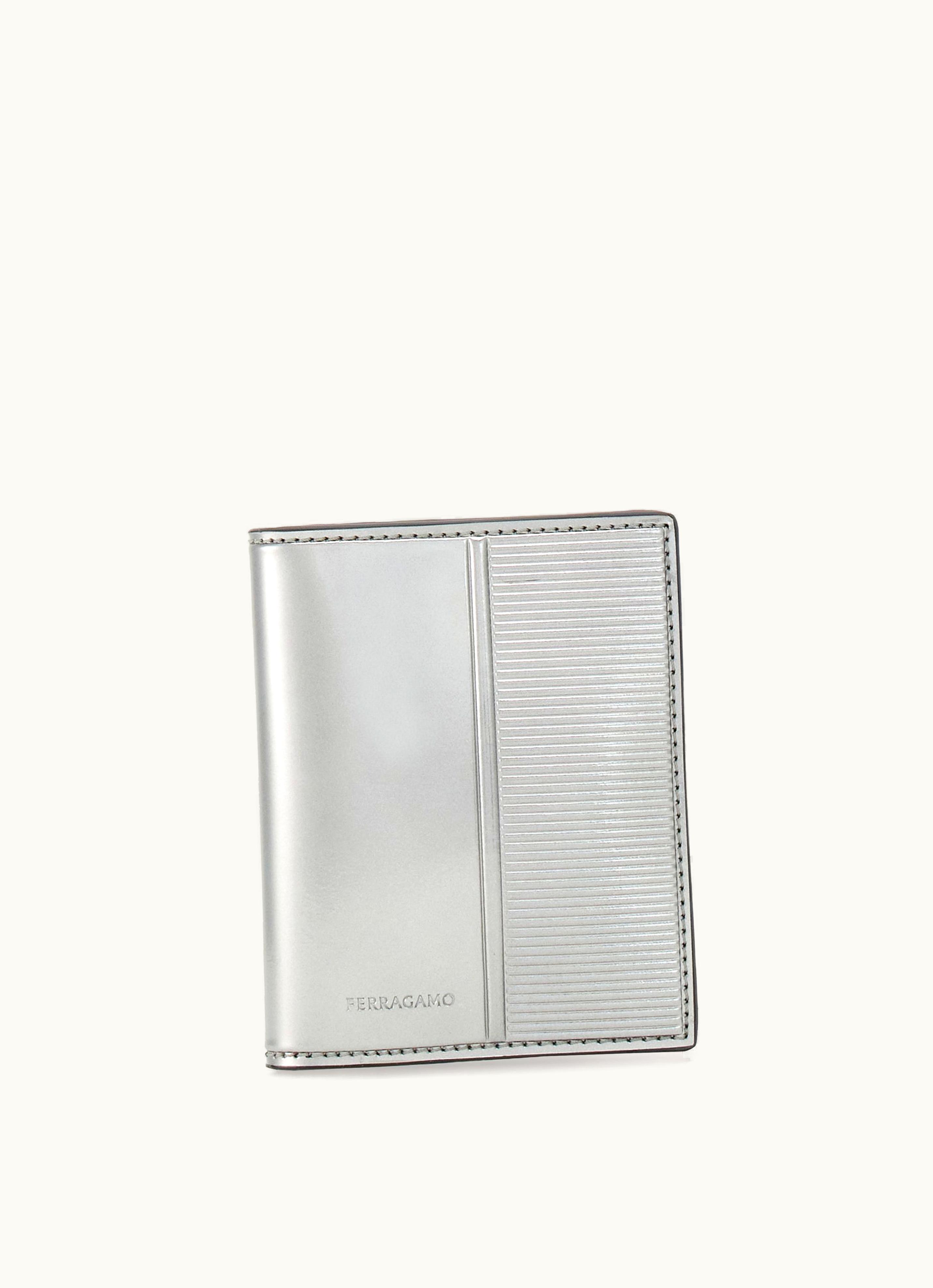 Ferragamo Ferragamo Credit Card Holder With Knurled Detailing Card Holders & Keychains