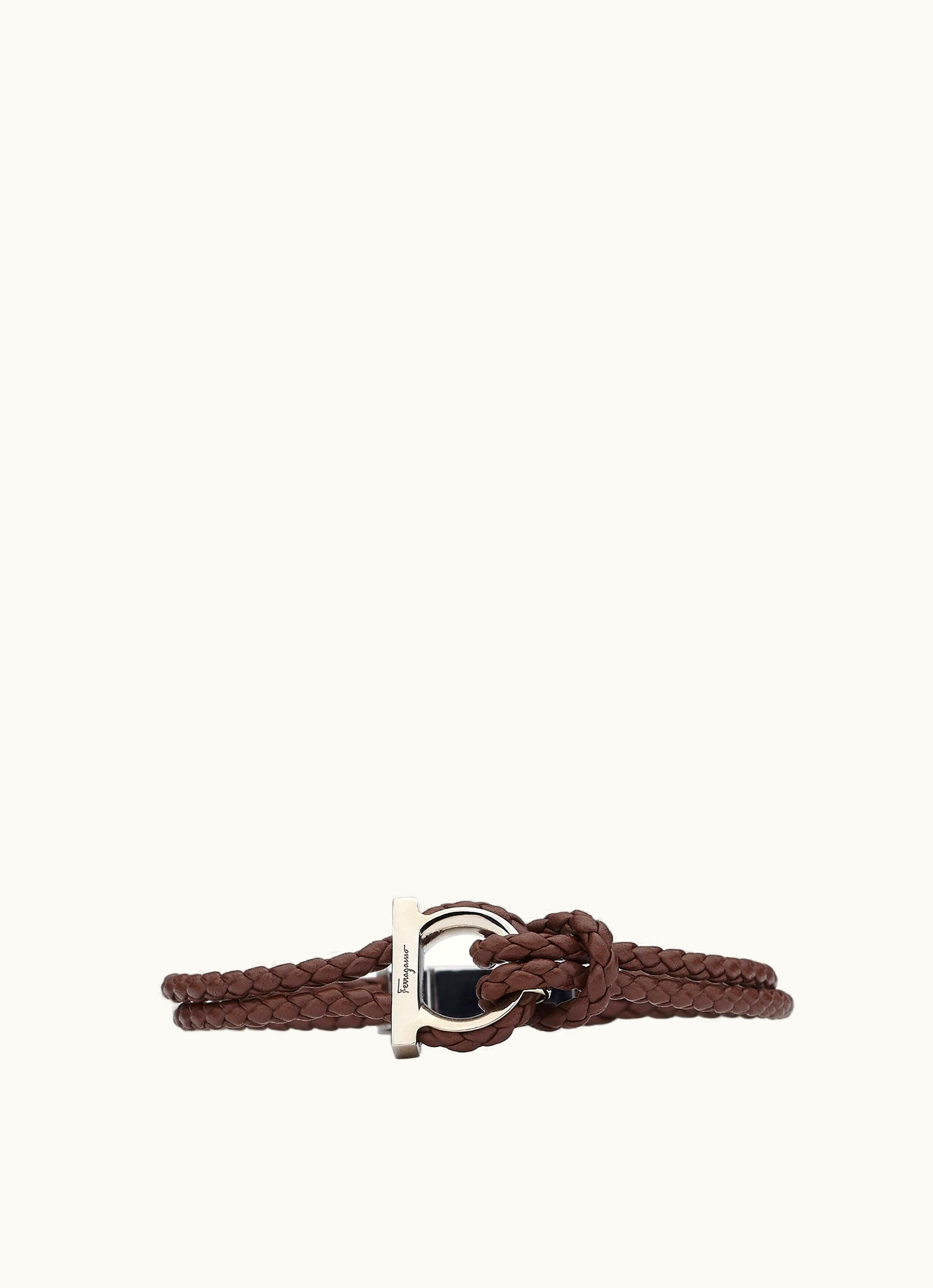 Ferragamo Ferragamo Gancini Size 19 Bracelet Brown