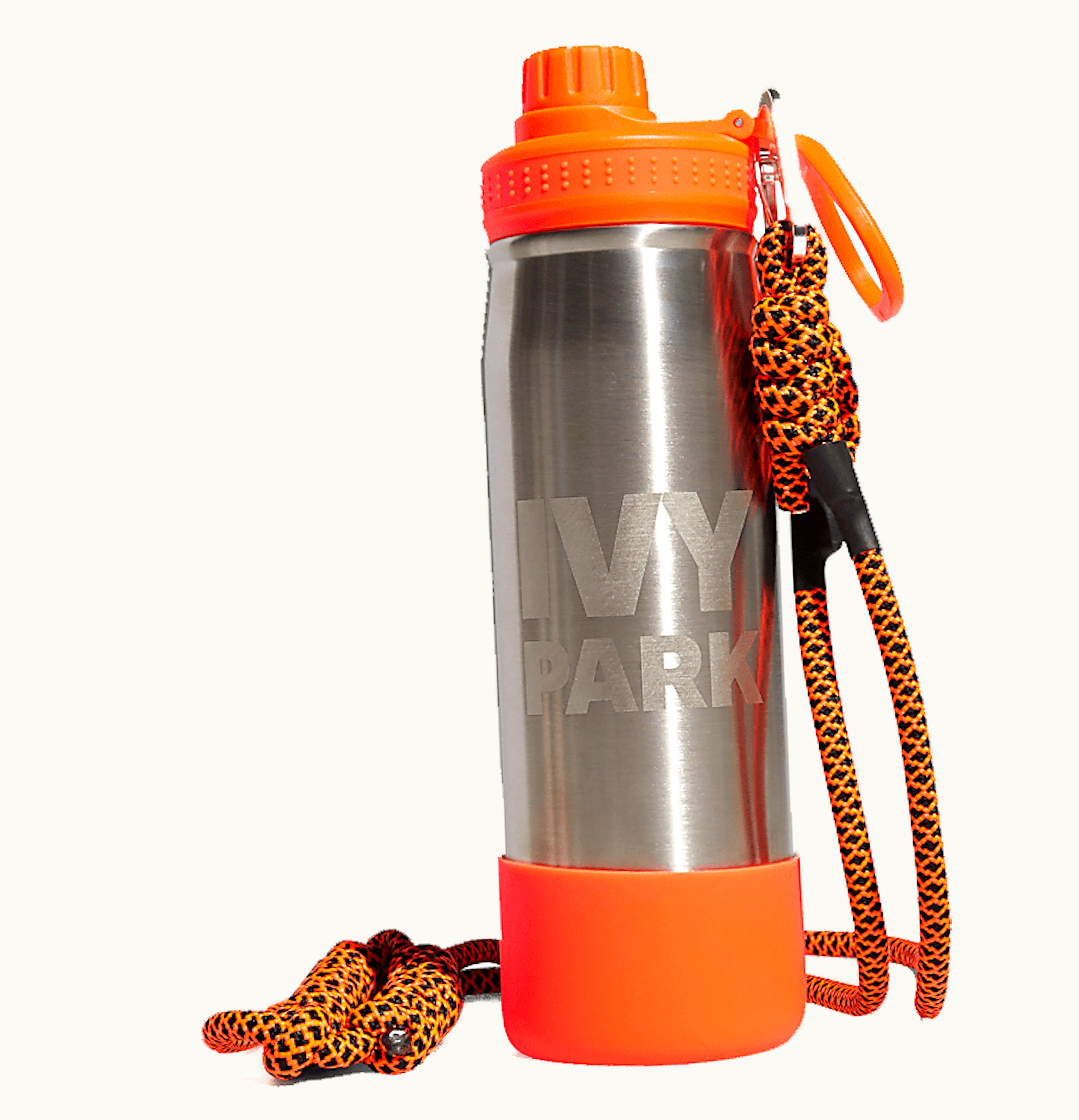 Adidas adidas Ivy Park Water Bottle Metallic Silver Solar Orange