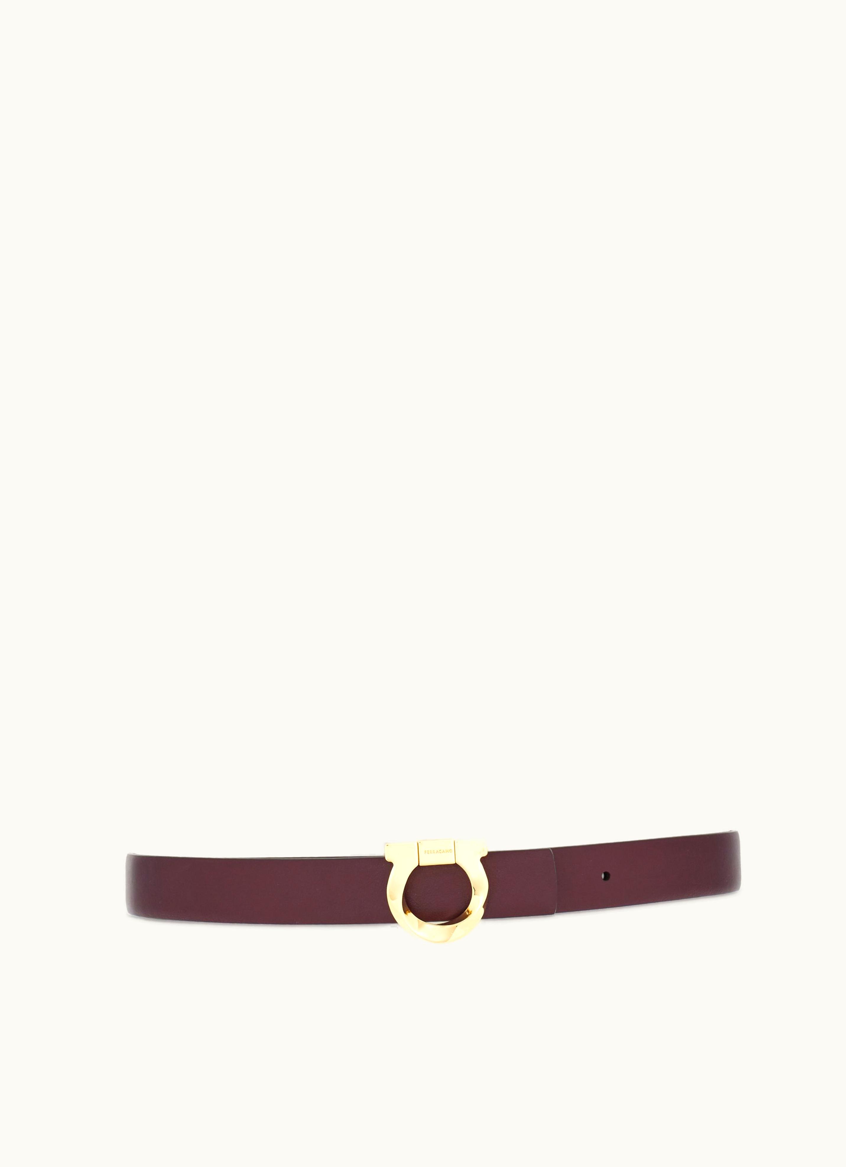 Ferragamo Ferragamo Reversible Belt With Torchon Gancini Brown