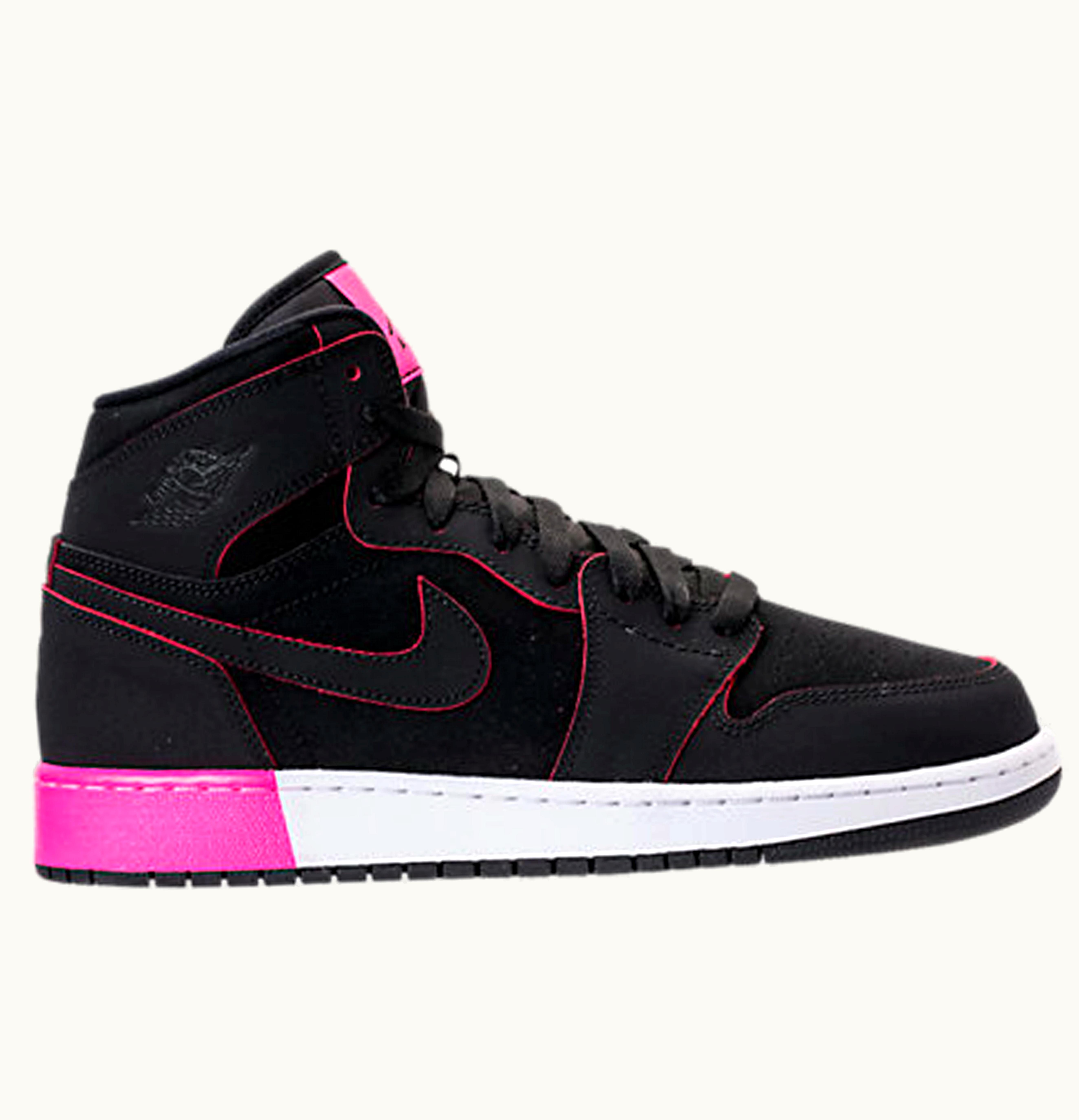 Jordan Air Jordan 1 Retro High Black Hyper Pink White GS
