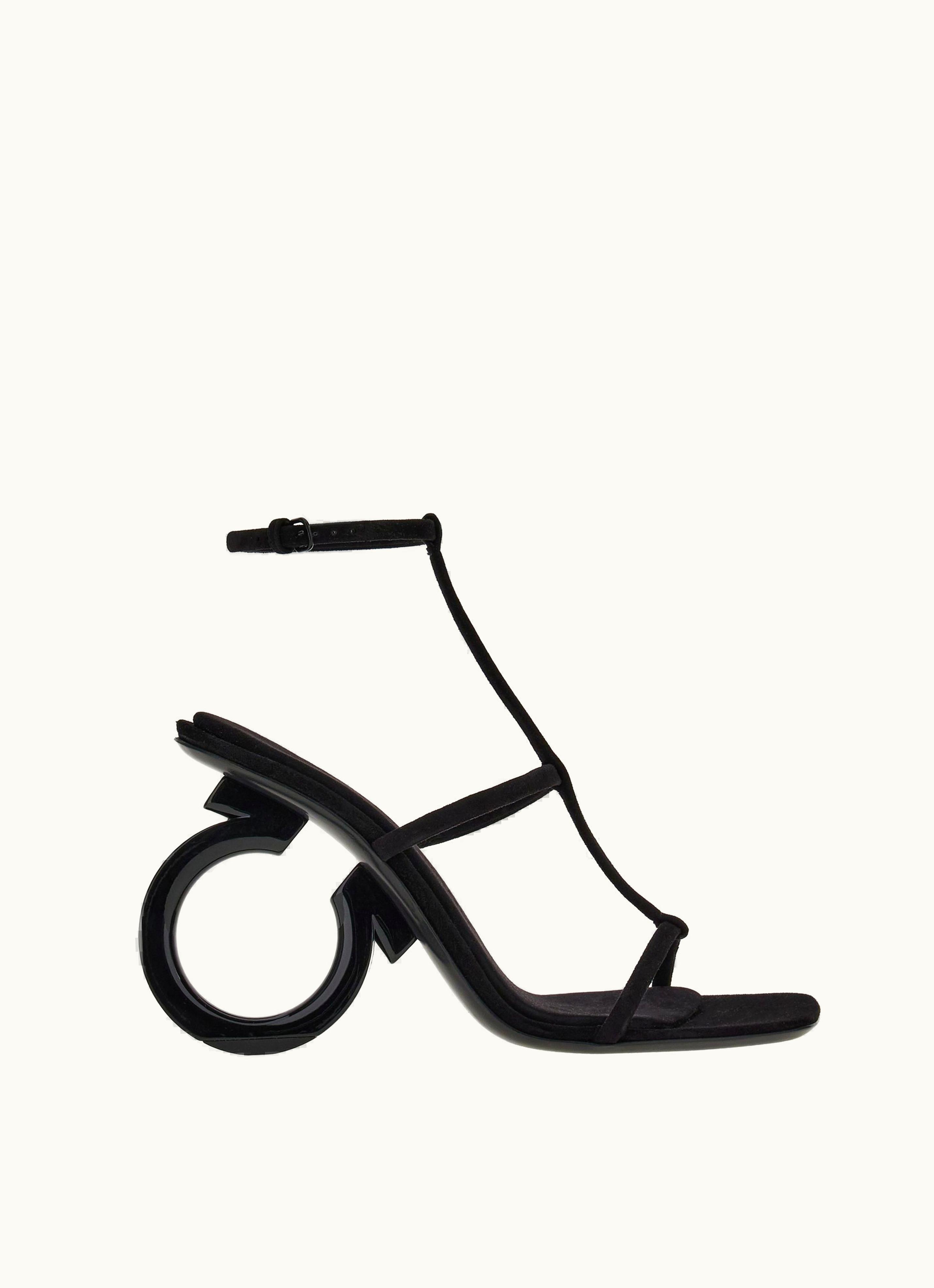 Ferragamo Ferragamo Elina Sandal Black Luxury Footwear