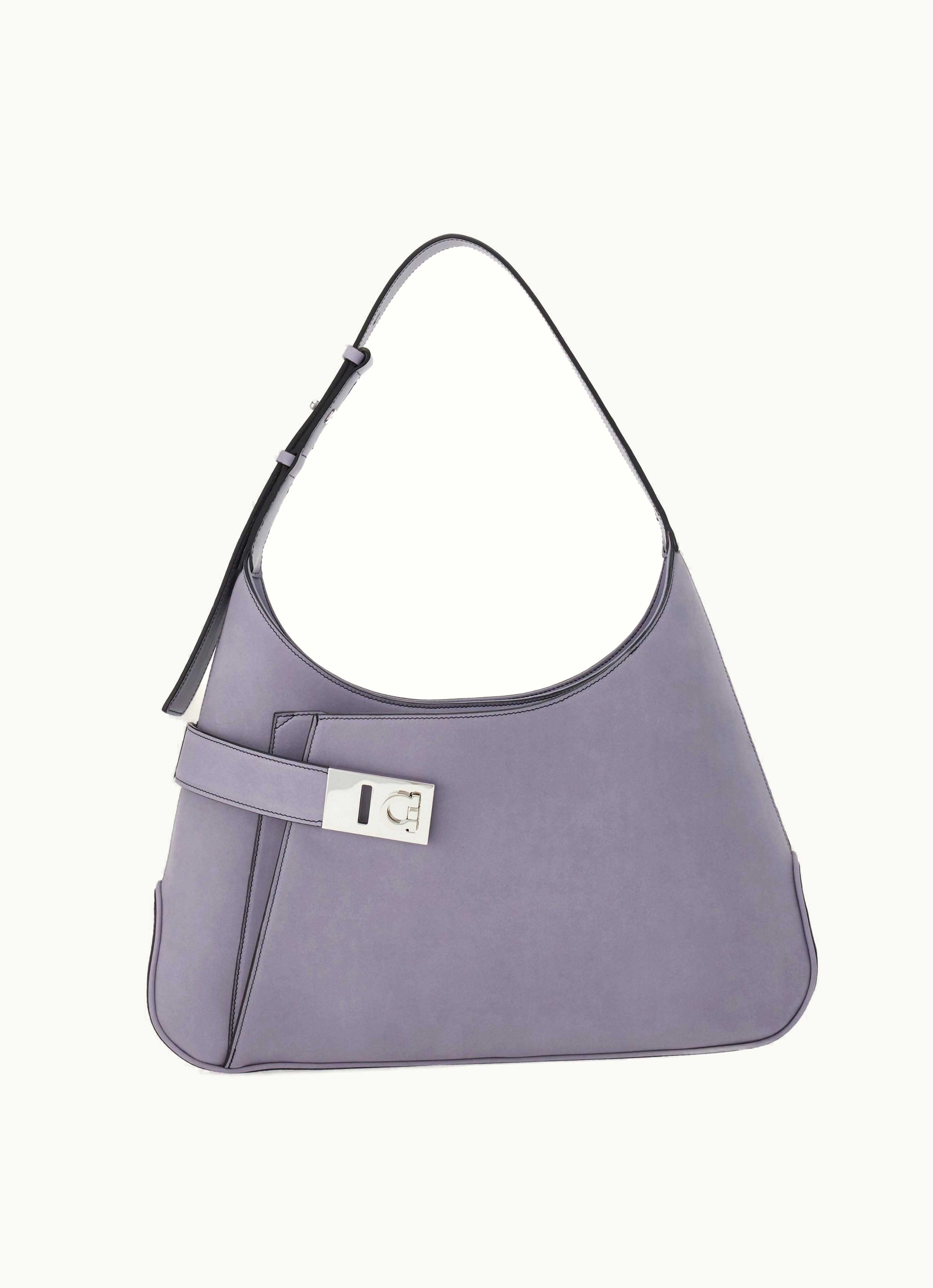 Ferragamo Ferragamo Hobo Shoulder Bag (l) Grey