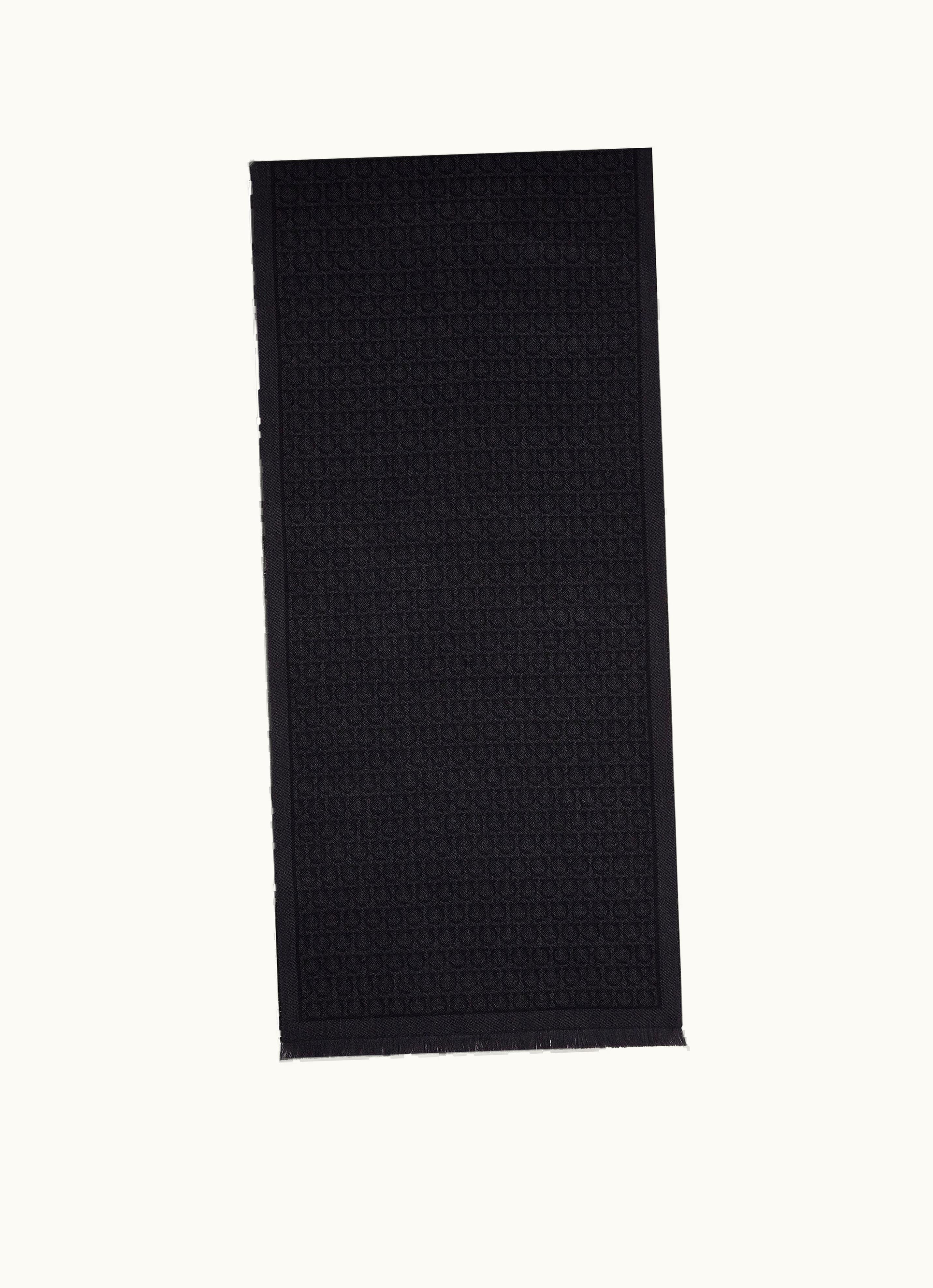 Ferragamo Ferragamo Gancini Scarf Black