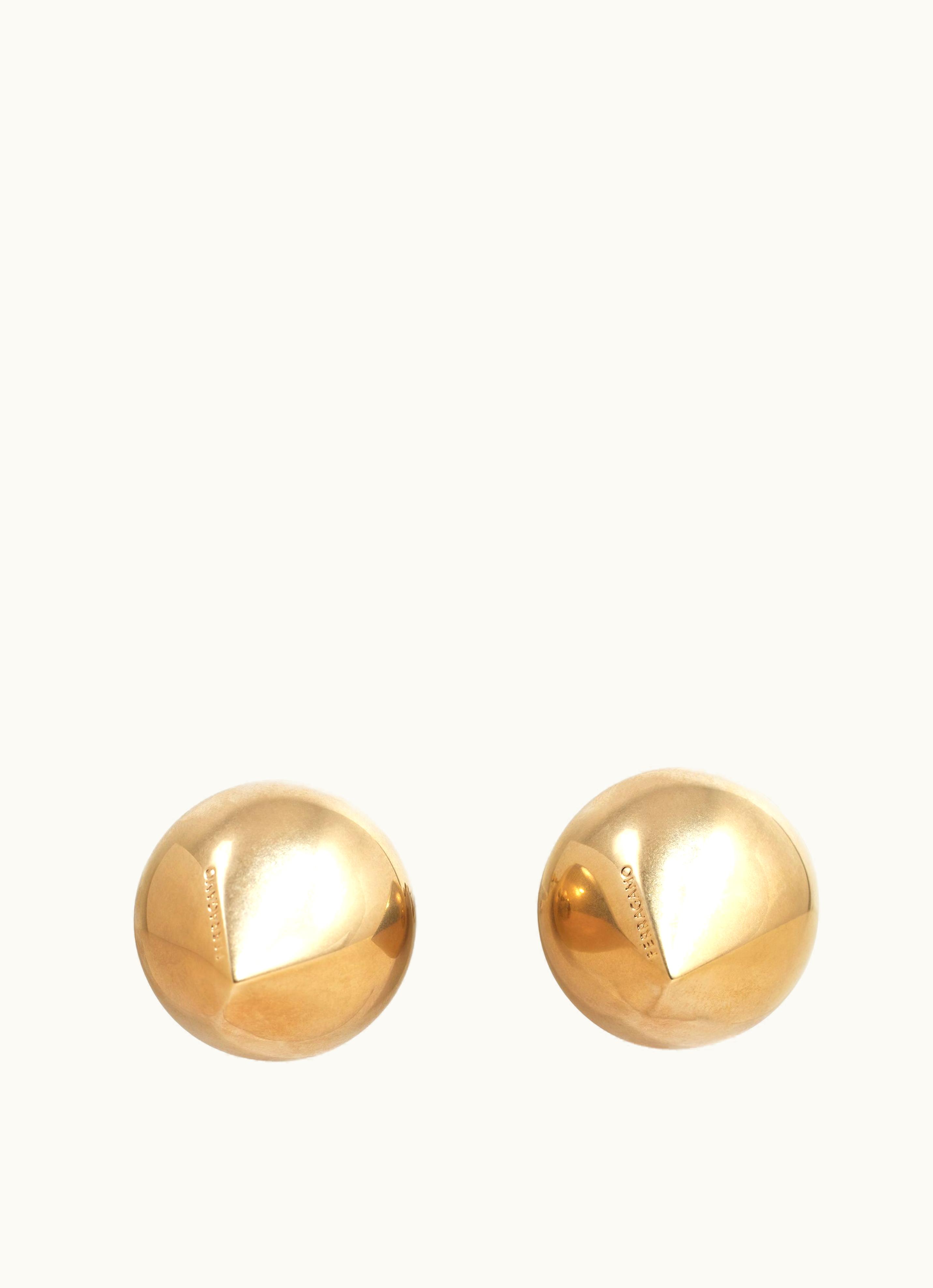 Ferragamo Ferragamo Organic Shape Earrings (m) Gold