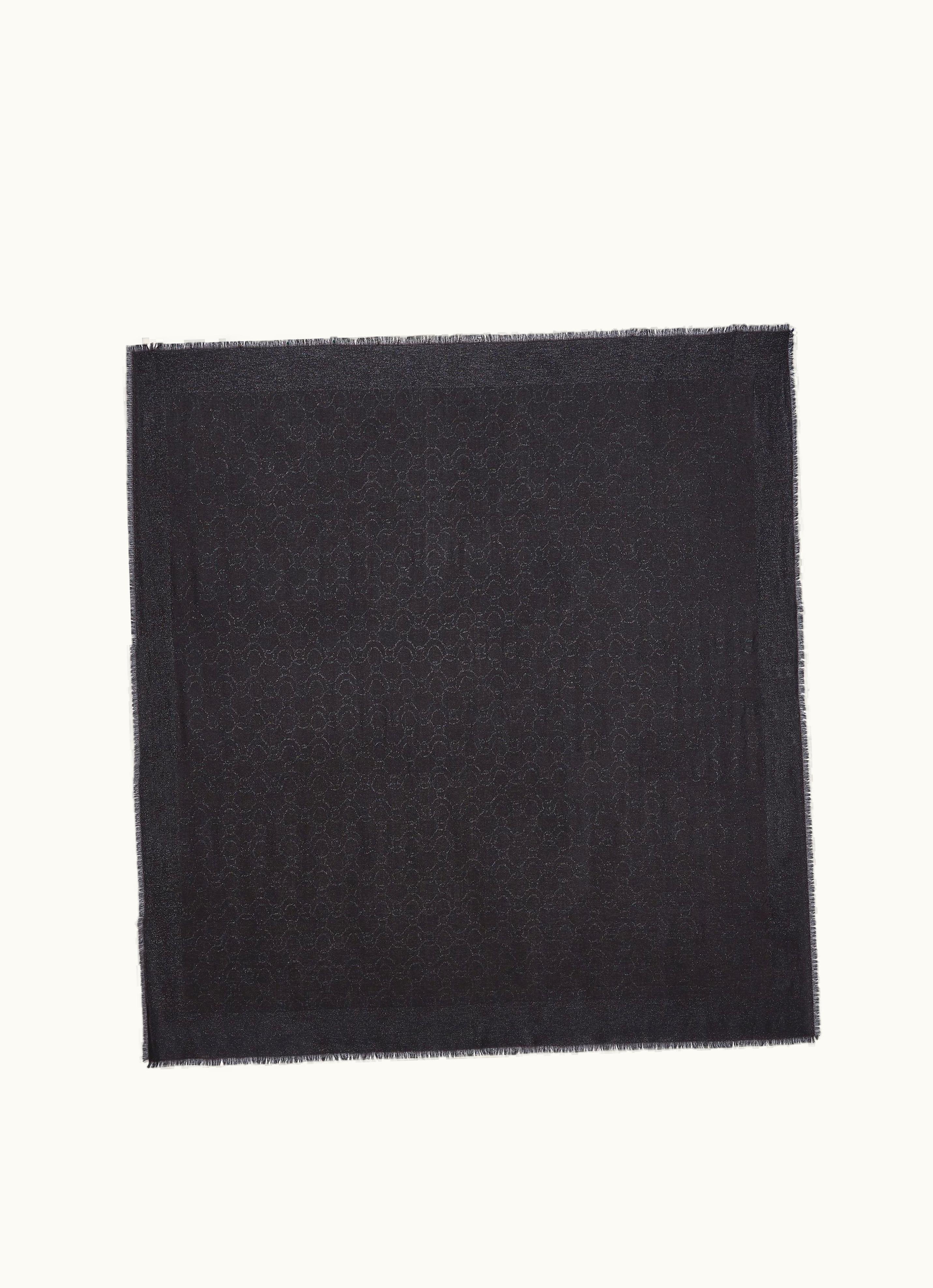 Ferragamo Ferragamo Lurex-yarn Shawl Black