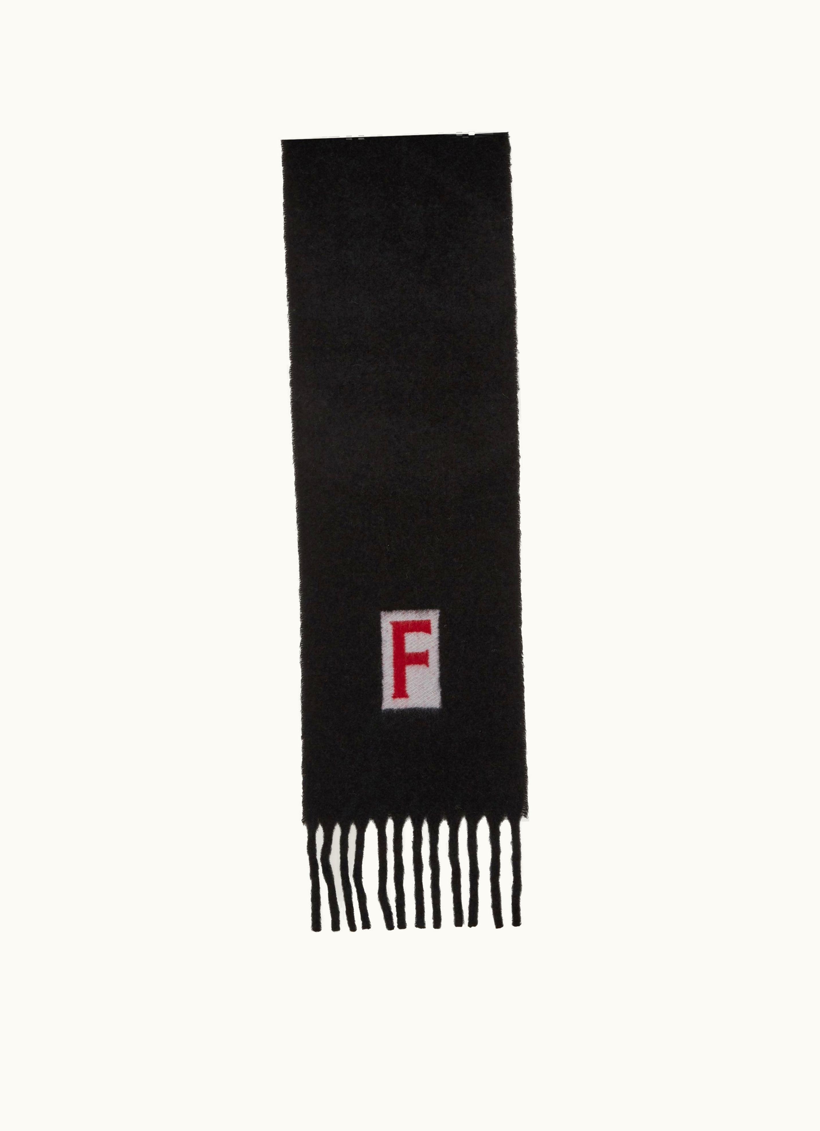 Ferragamo Ferragamo Elegant Black Jacquard Detailing Scarf