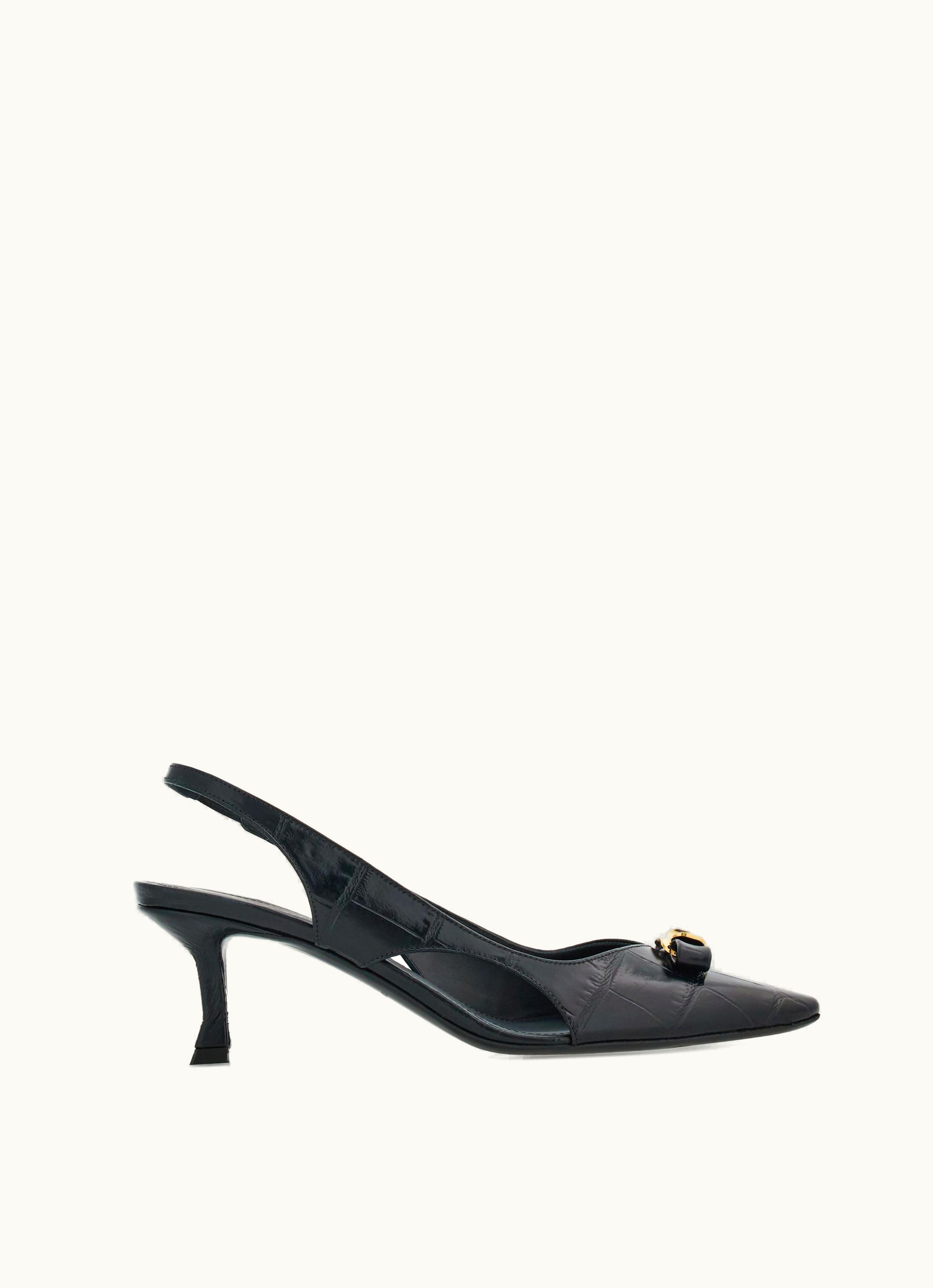 Ferragamo Ferragamo Mini Bow Black Slingback