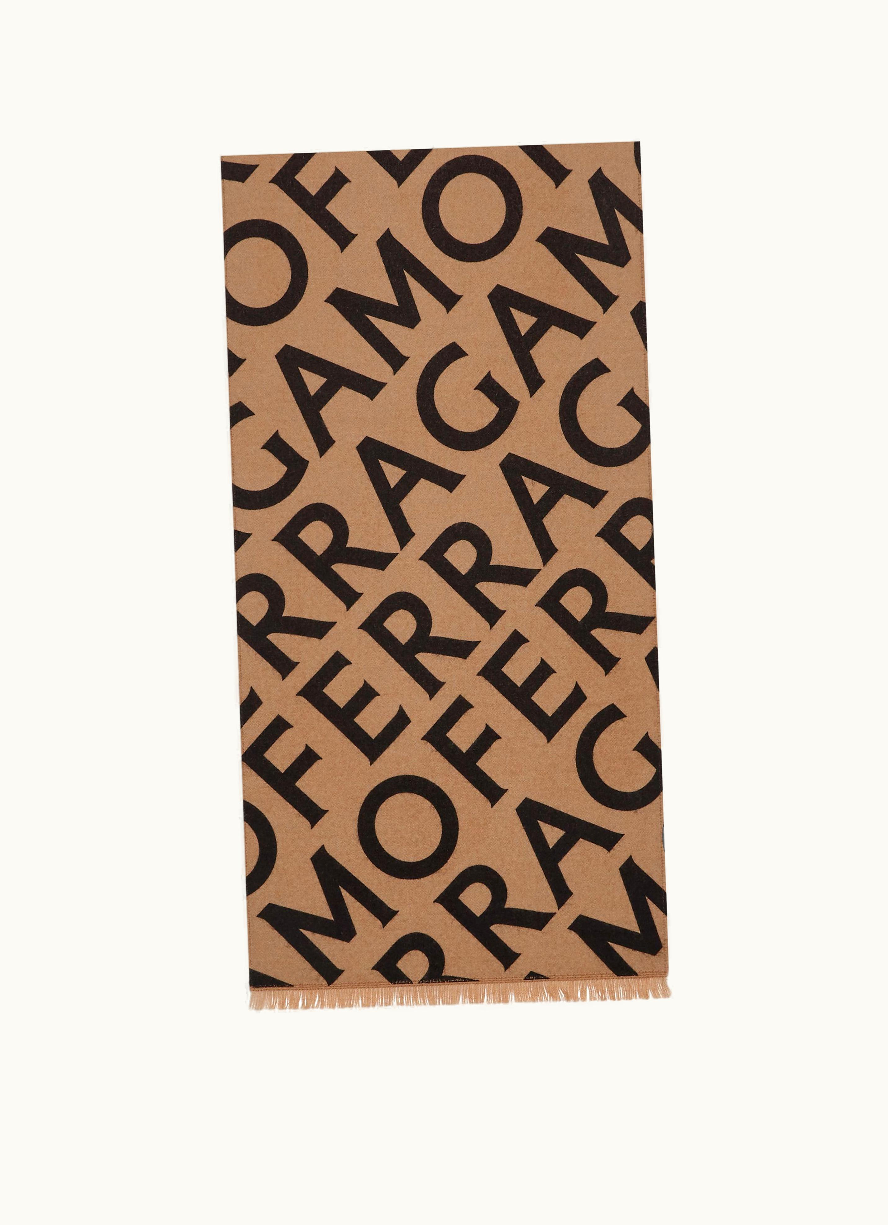 Ferragamo Ferragamo Lettering Shawl Neutrals