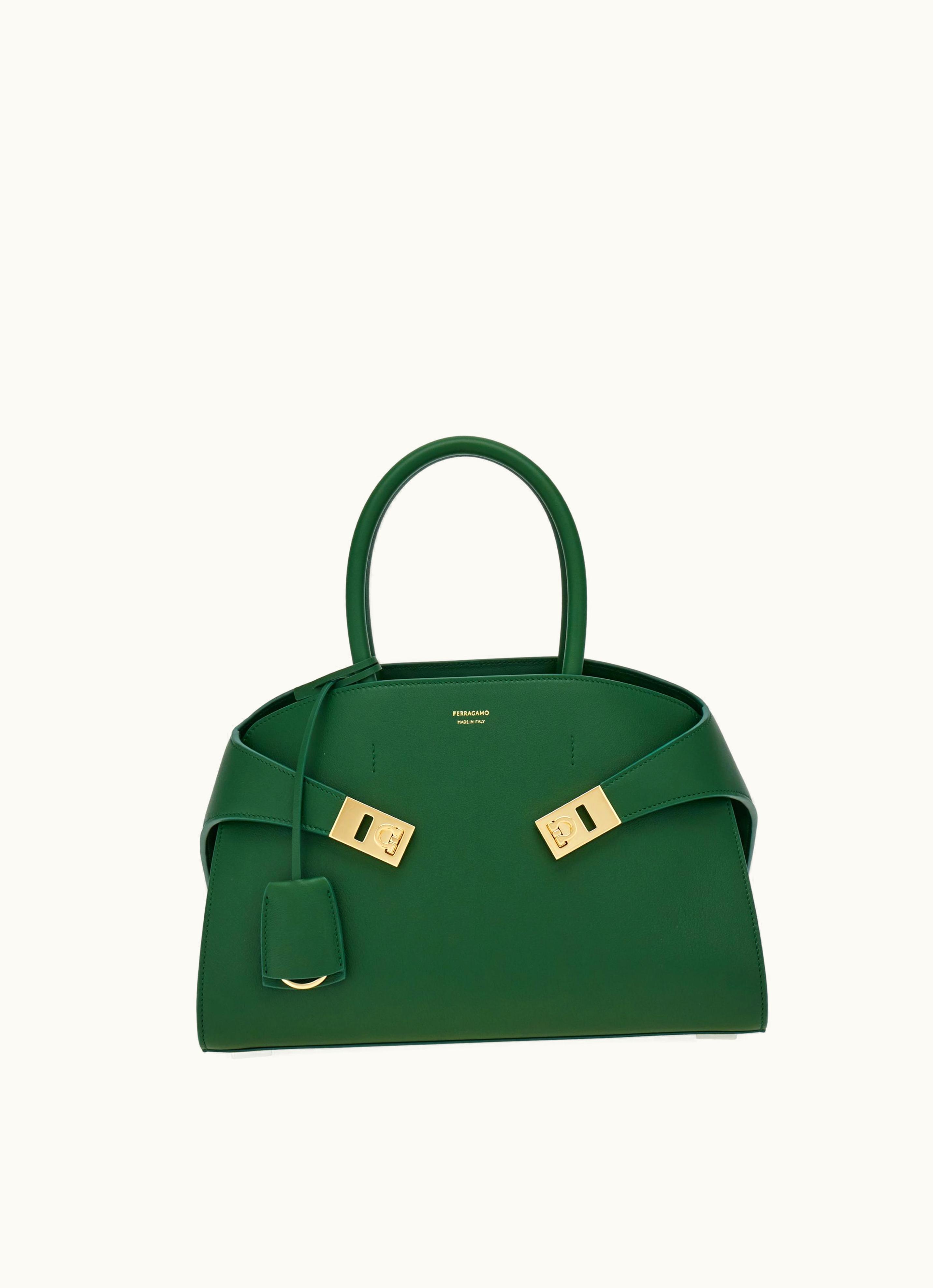 Ferragamo Ferragamo Hug Top Handle Satchel Handbag Green